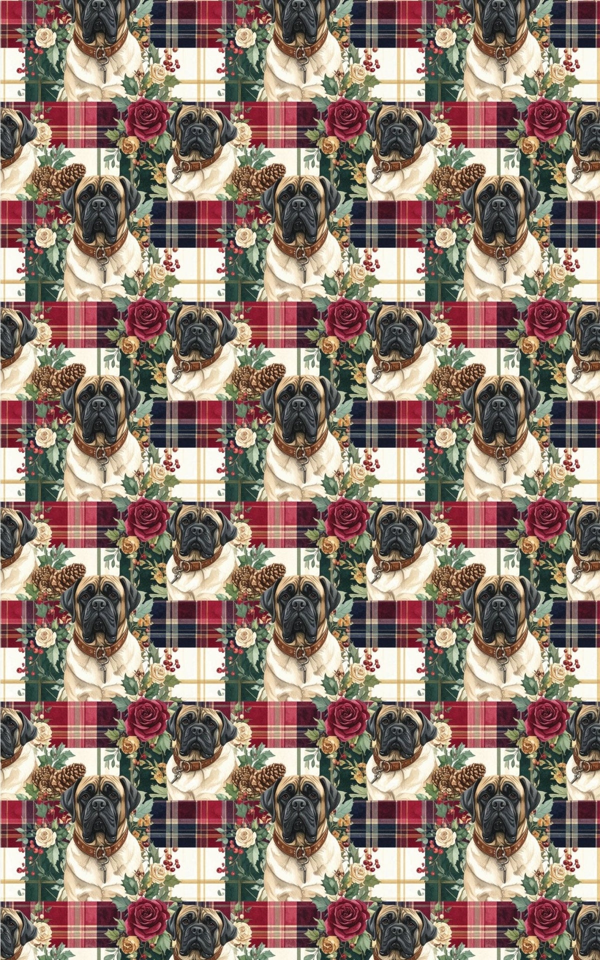 Tartan & Tradition (english Mastiff) Wrapping Paper