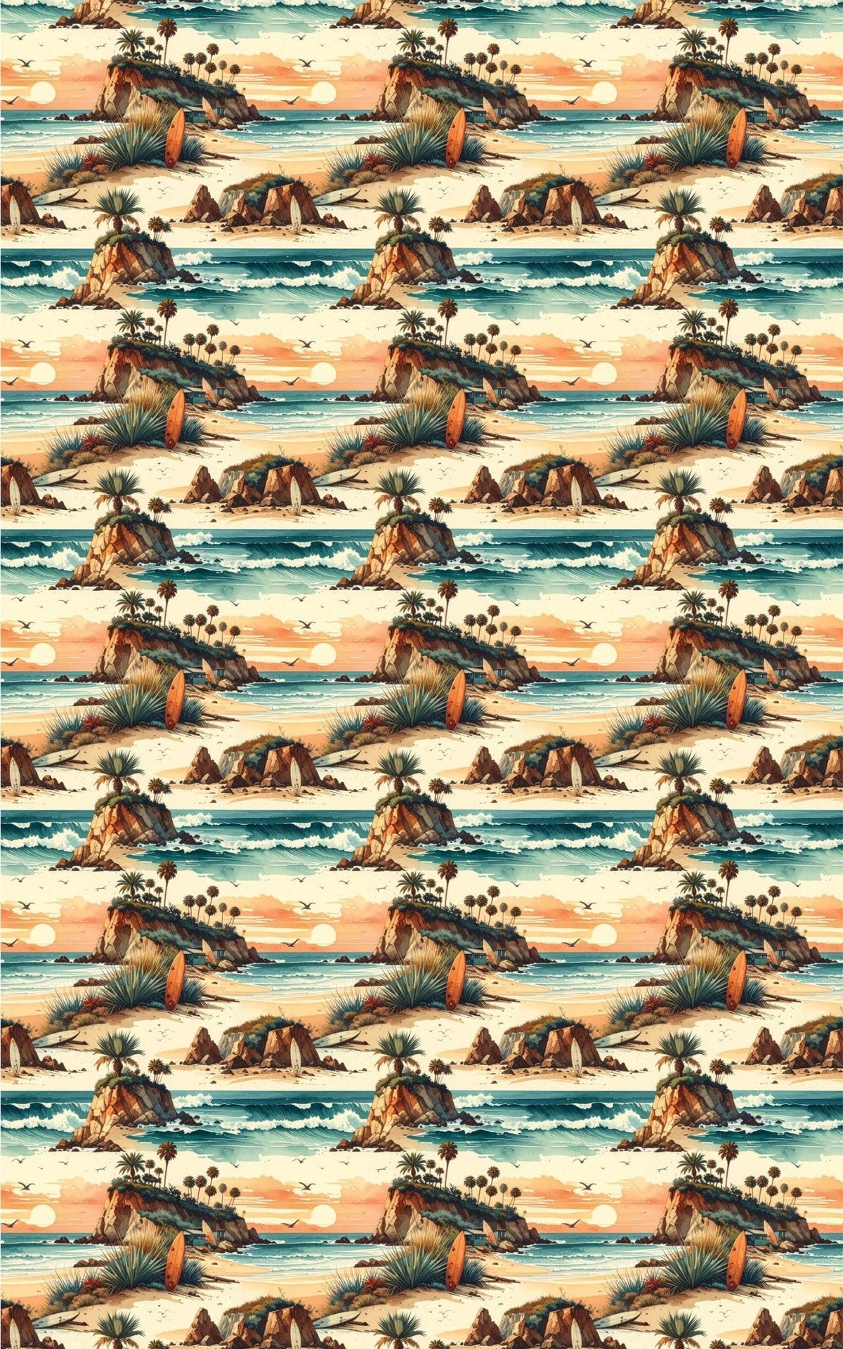Vintage Surf Escape Wrapping Paper