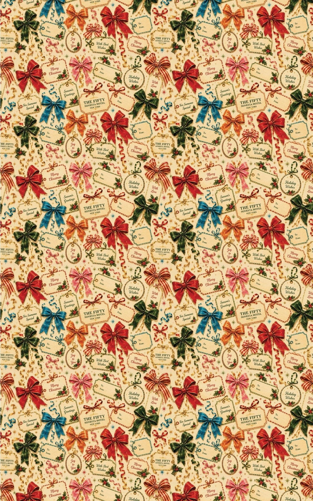 The Fifty Seasons Greetings Wrapping Paper