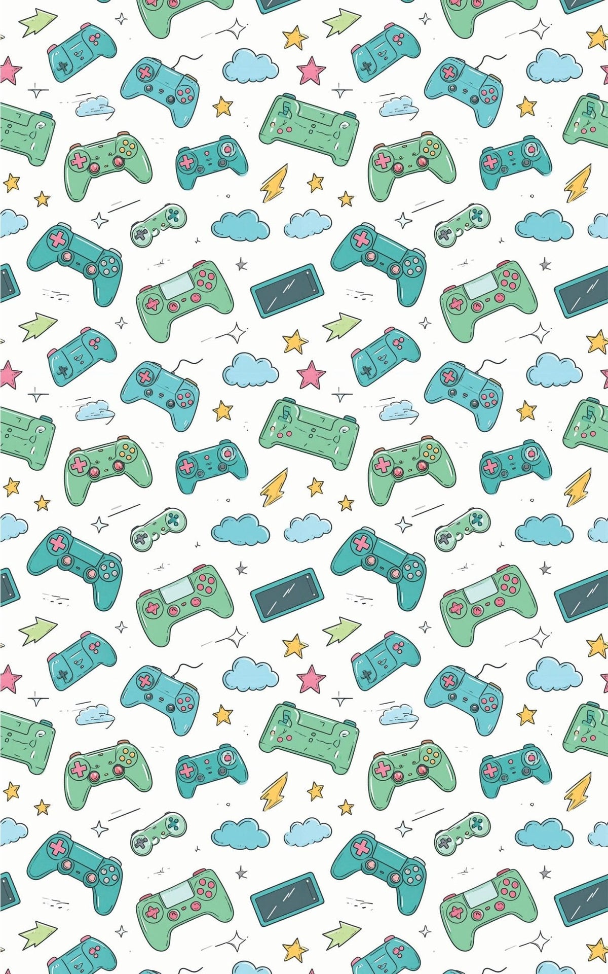 Game On Go Icons Wrapping Paper