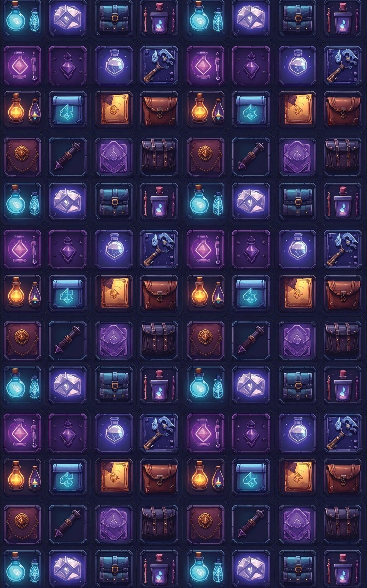 Inventory Relic Grid Wrapping Paper