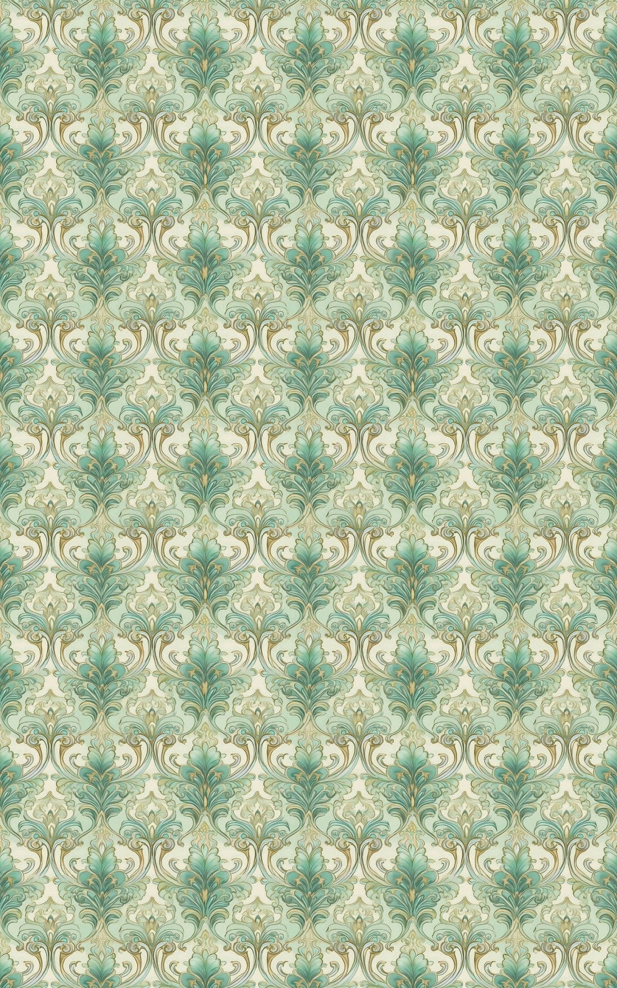 Pastel Baroque: Iced Pistachio Wrapping Paper