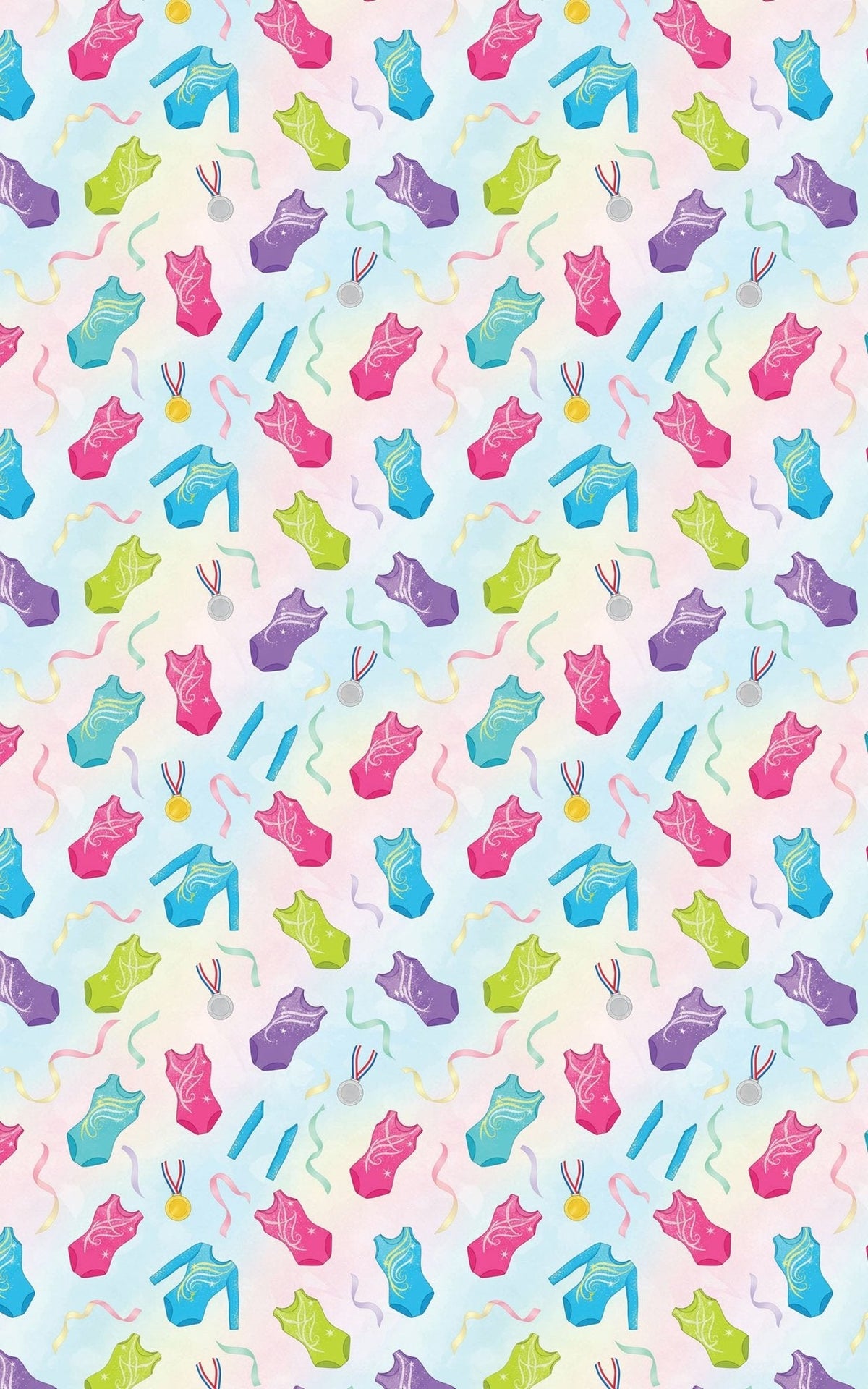 Rainbow Leotards Wrapping Paper