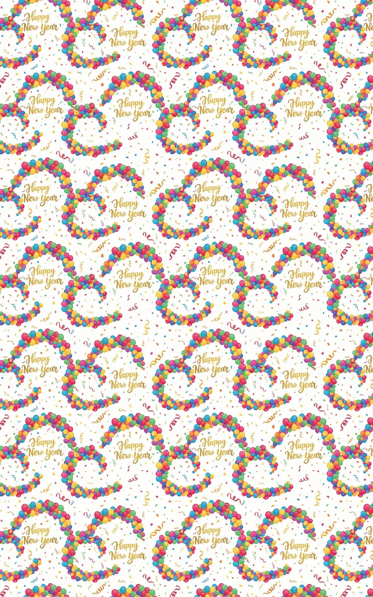 Festive New Year Wrapping Paper