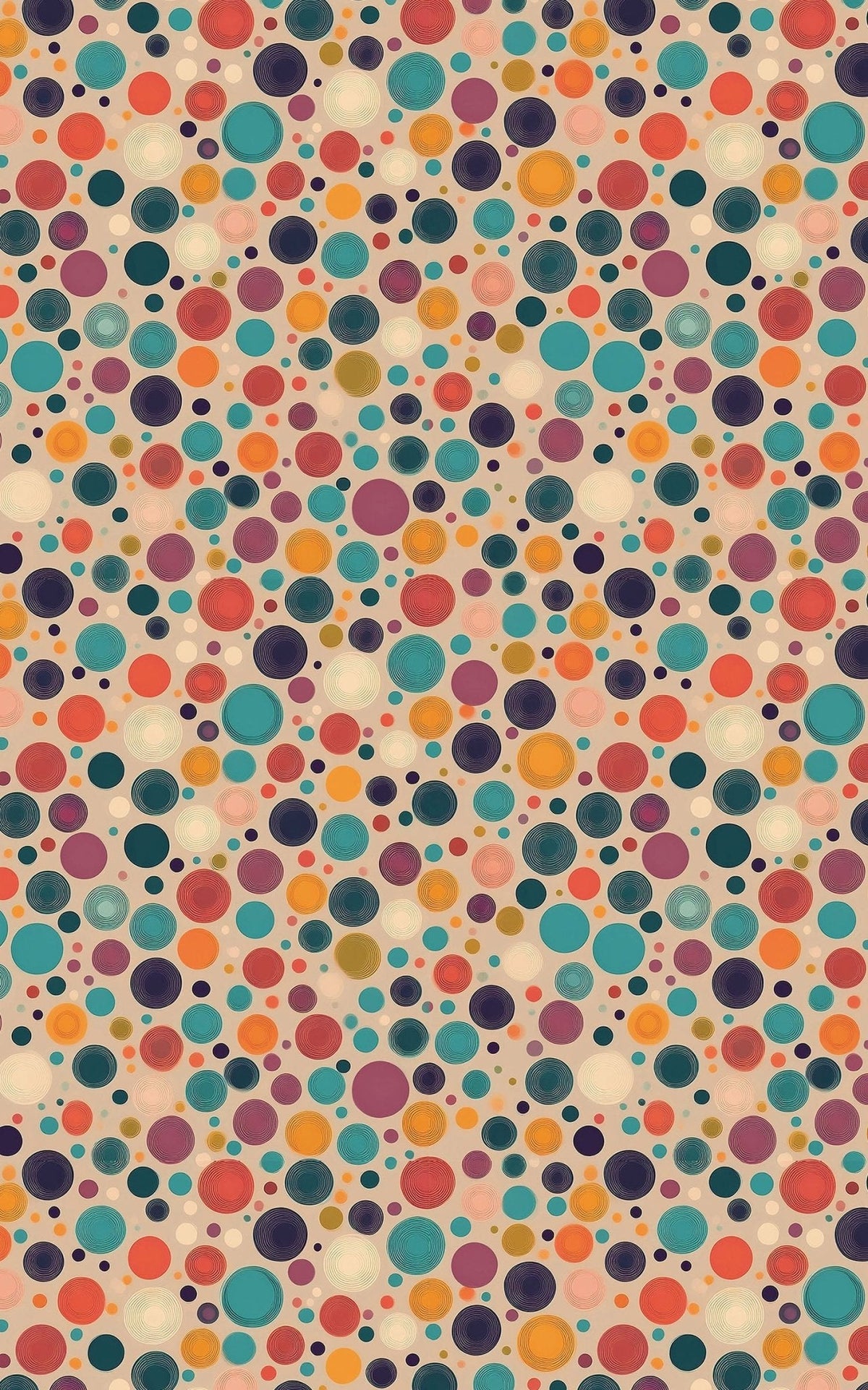 Retro Rhapsody Dots Wrapping Paper