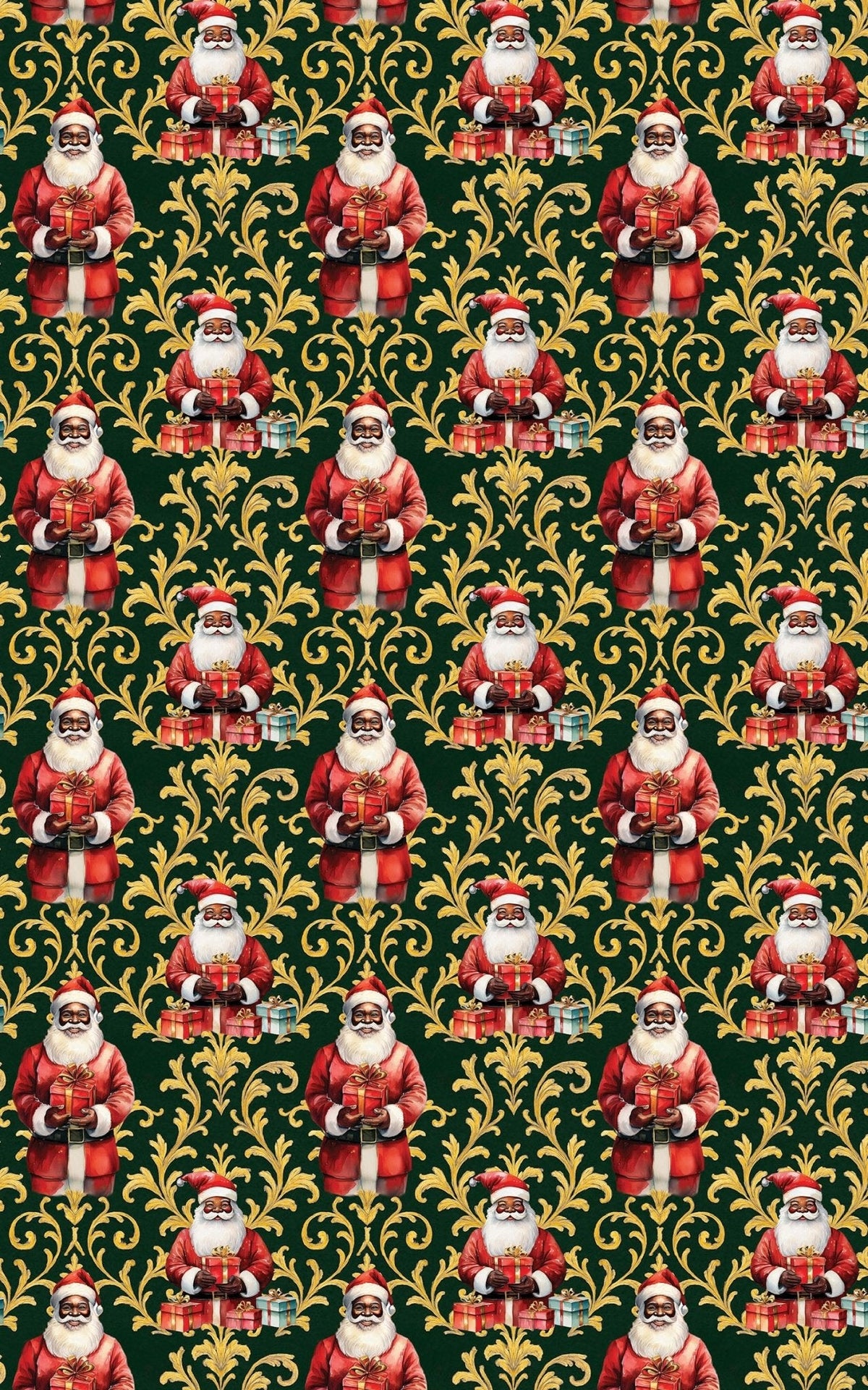 Styling Santa Wrapping Paper