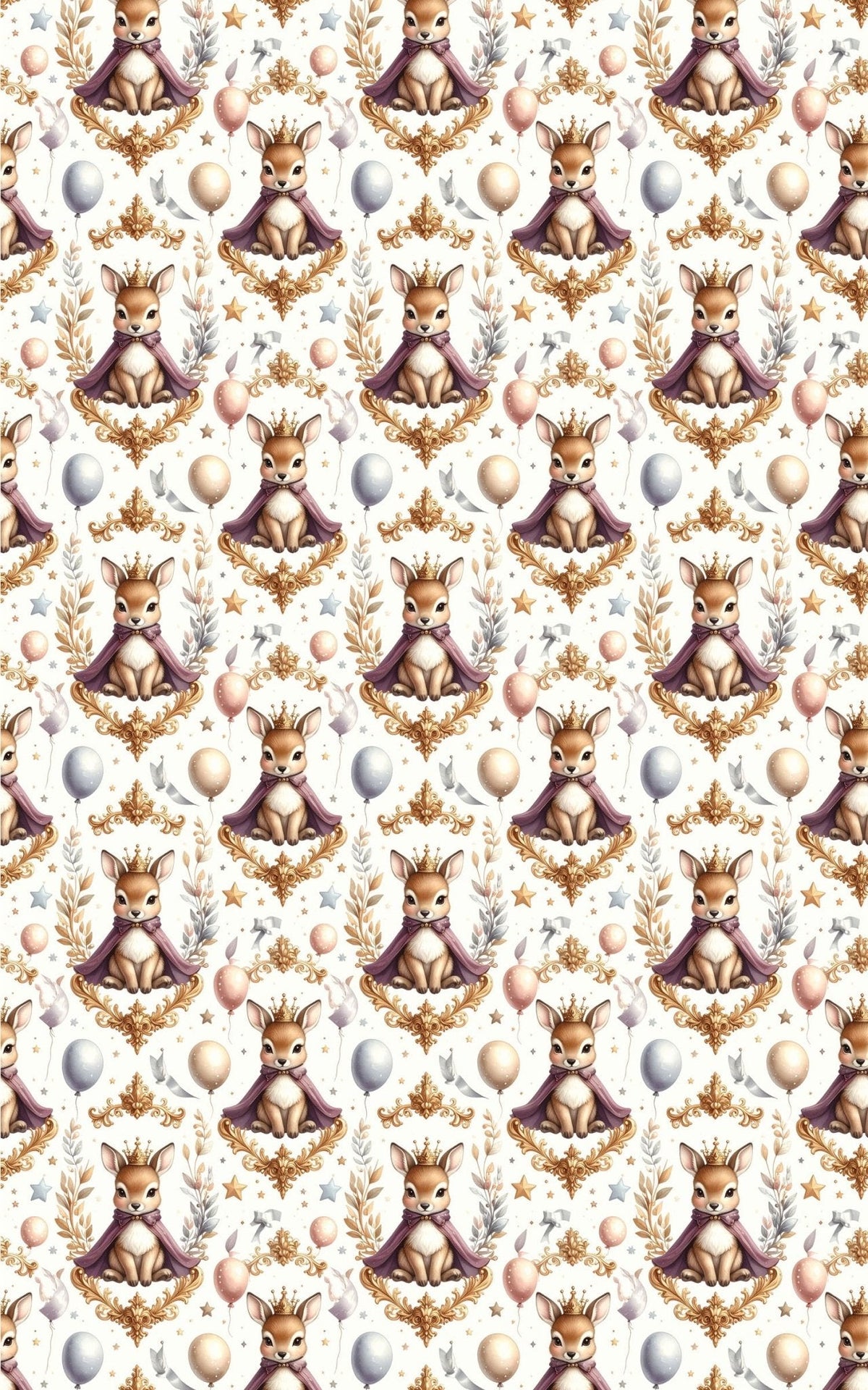 Fawns Golden Party Wrapping Paper