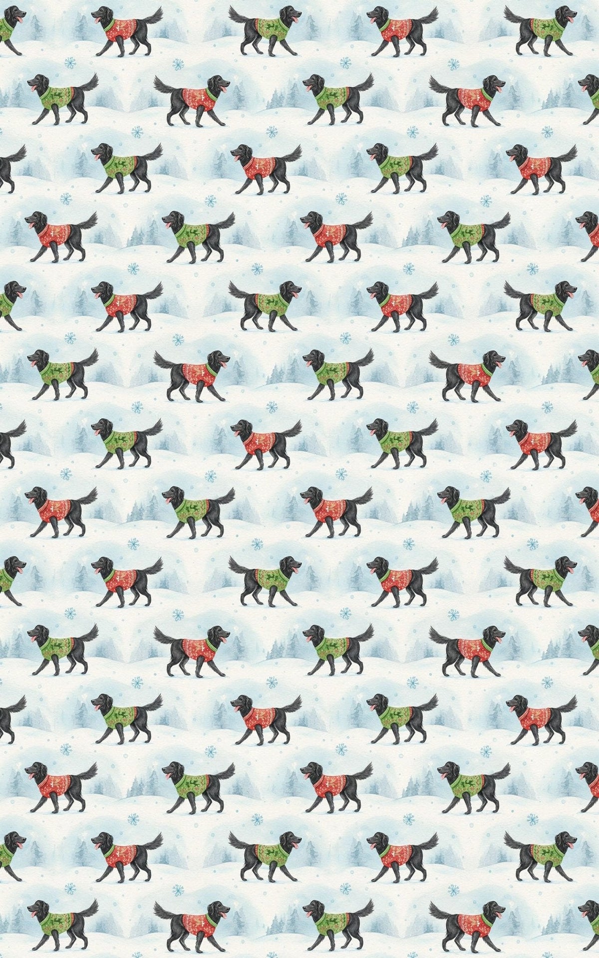 Snowy Walk With London Wrapping Paper