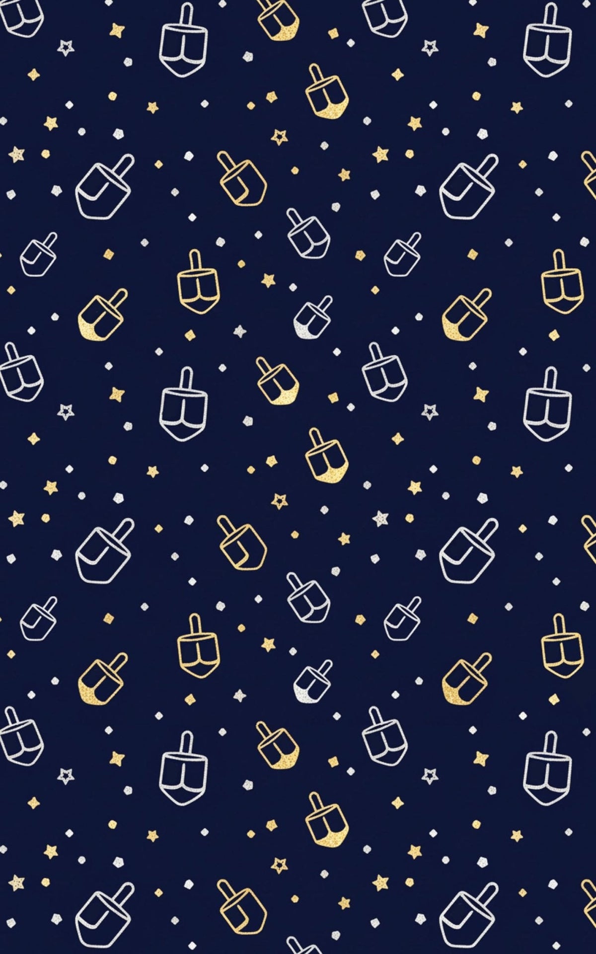 Dreidel Dots Wrapping Paper