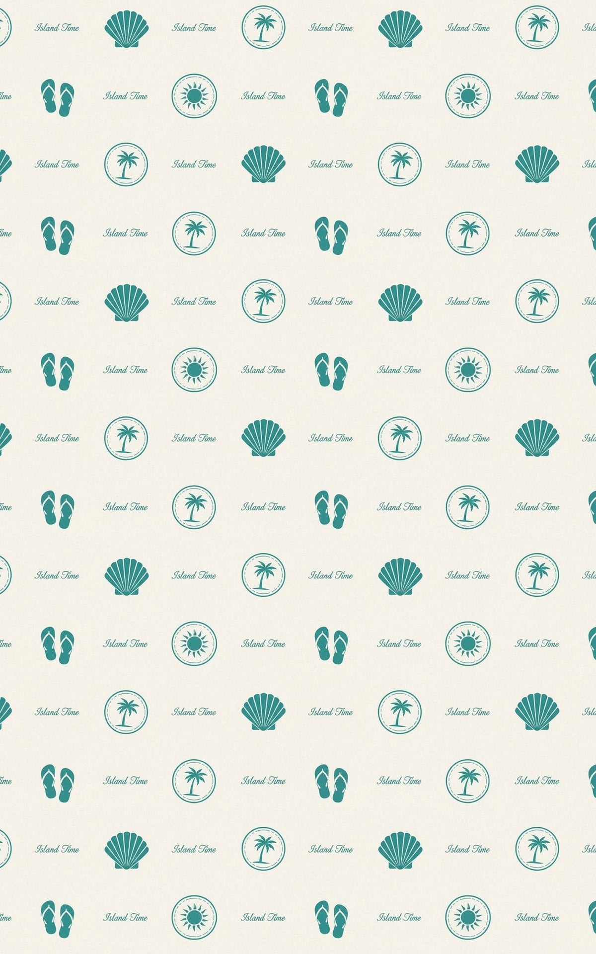 Travel Stamps Island Time Wrapping Paper