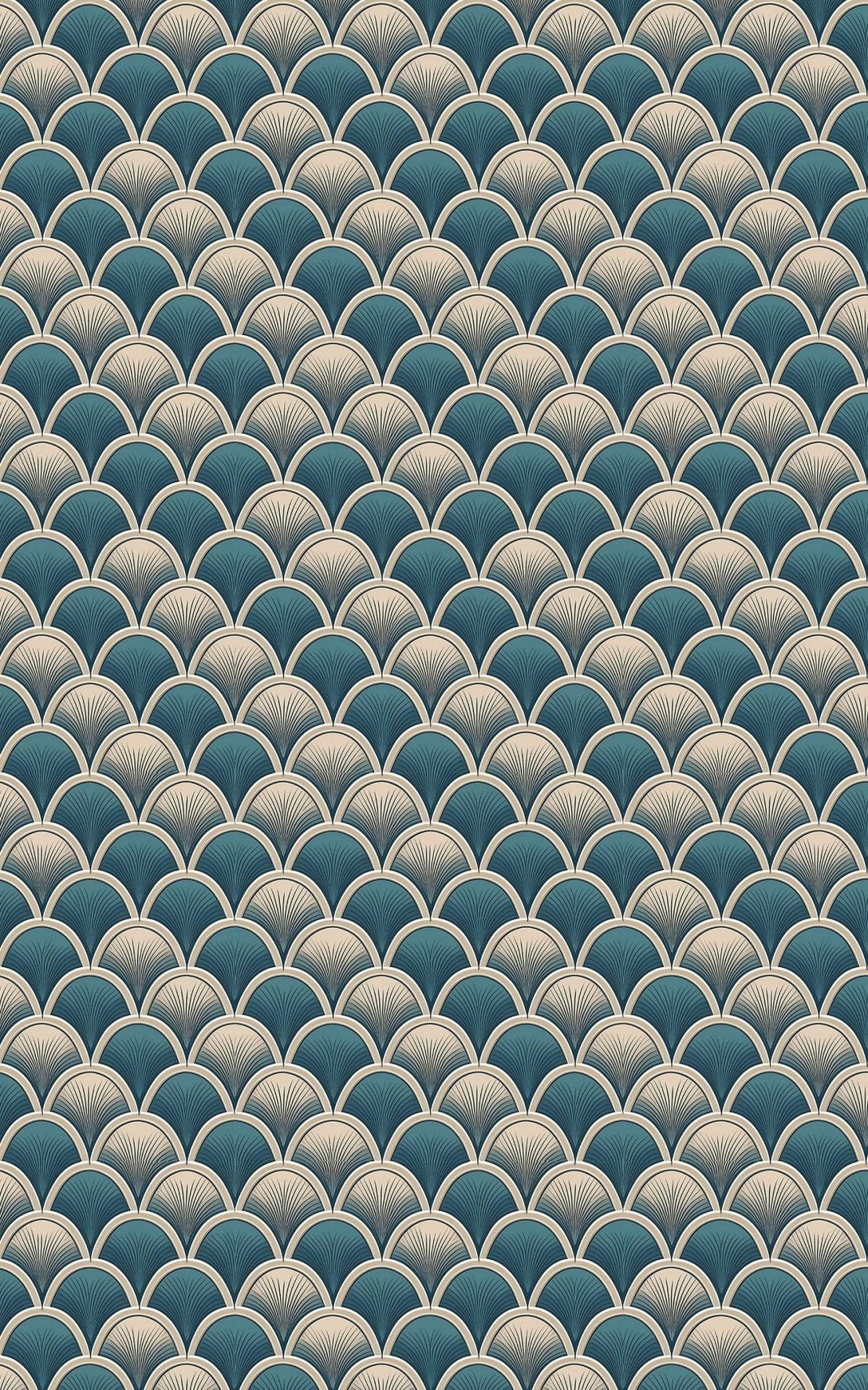 Scallop Sweep Wrapping Paper