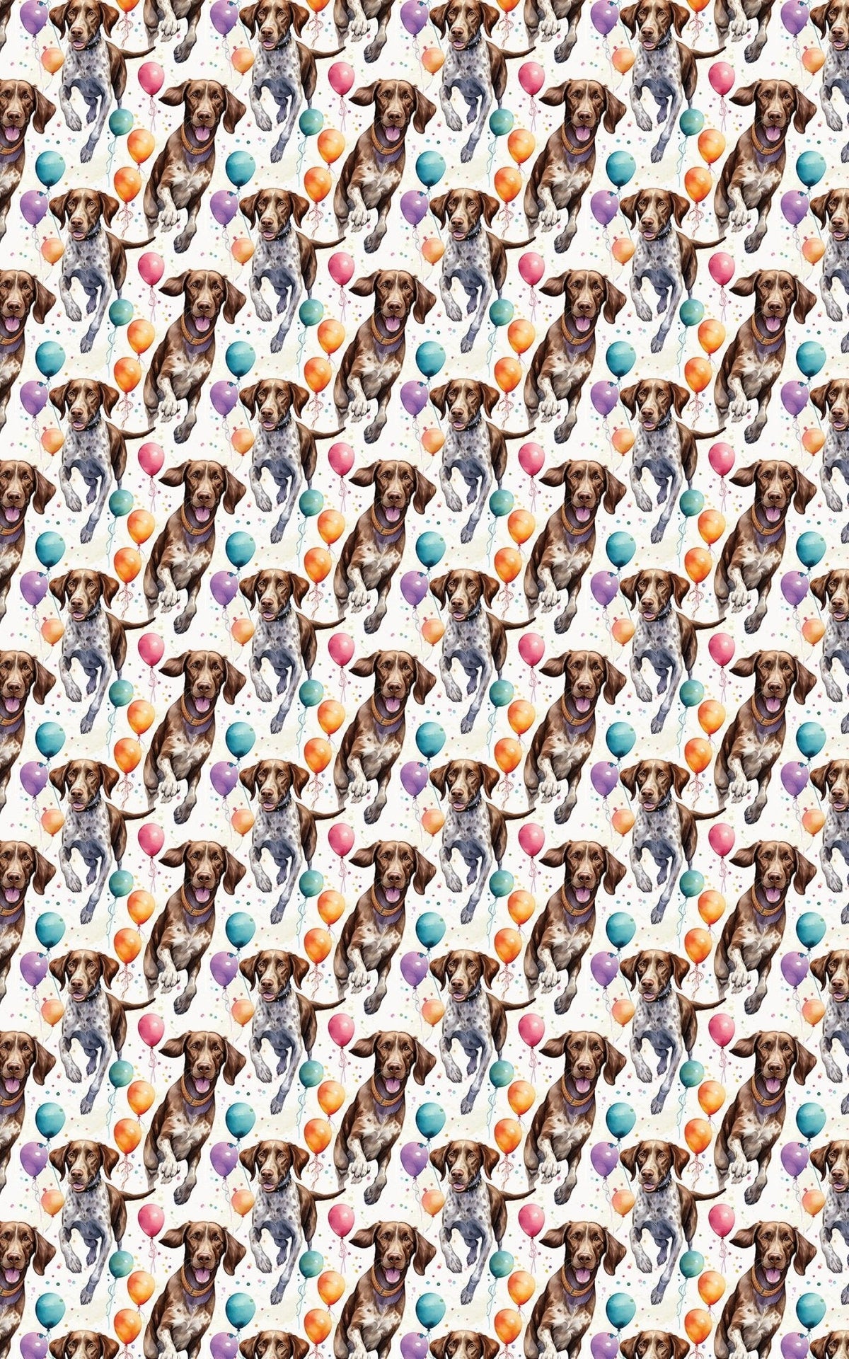 Pointer Birthday Balloons Wrapping Paper