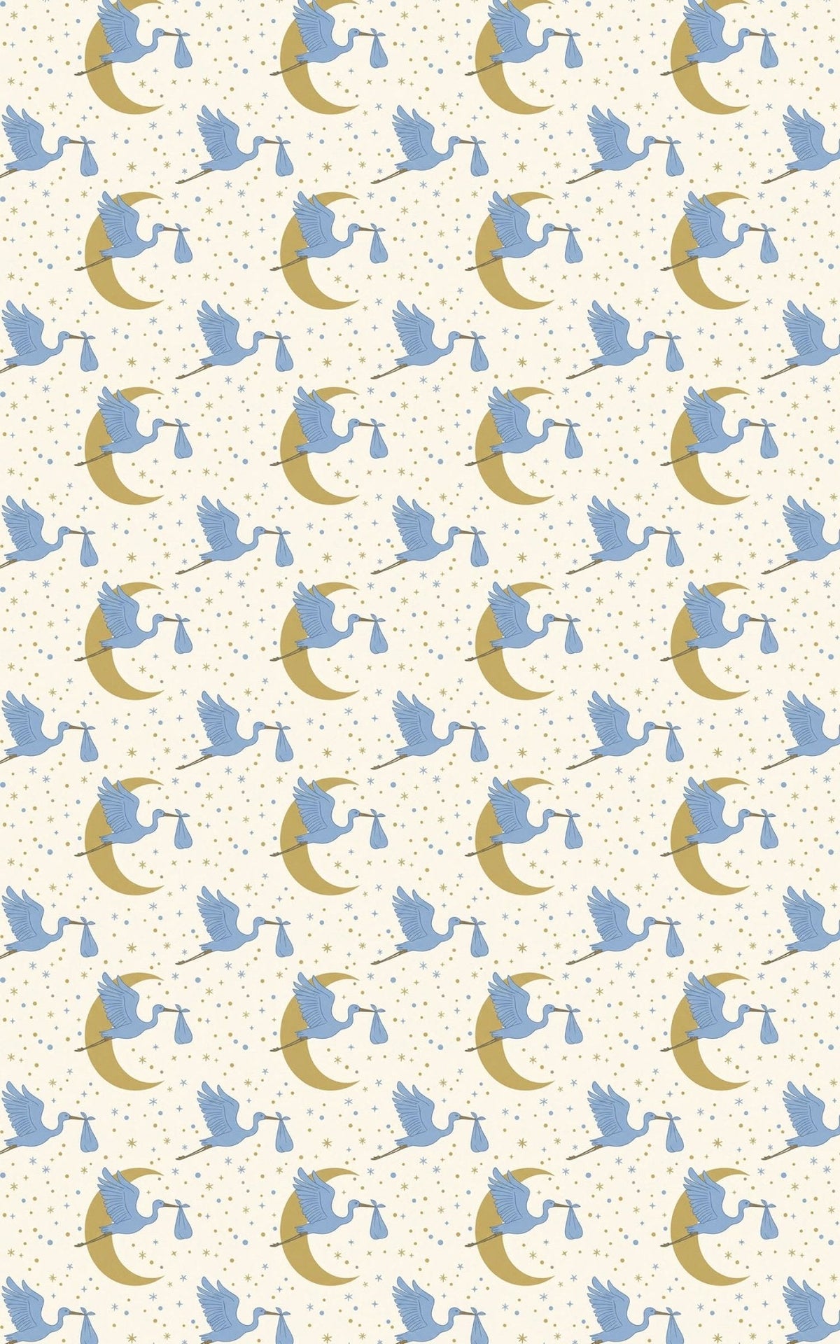 Stork & Stars Wrapping Paper