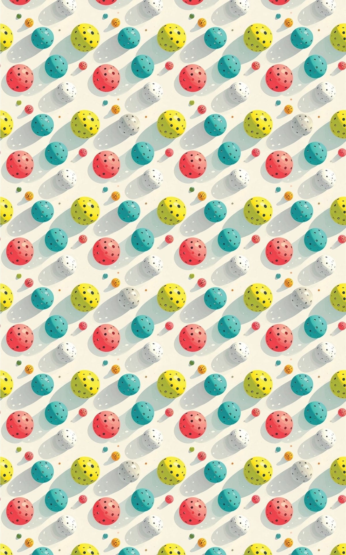 Pop Color Pickleball Toss Wrapping Paper