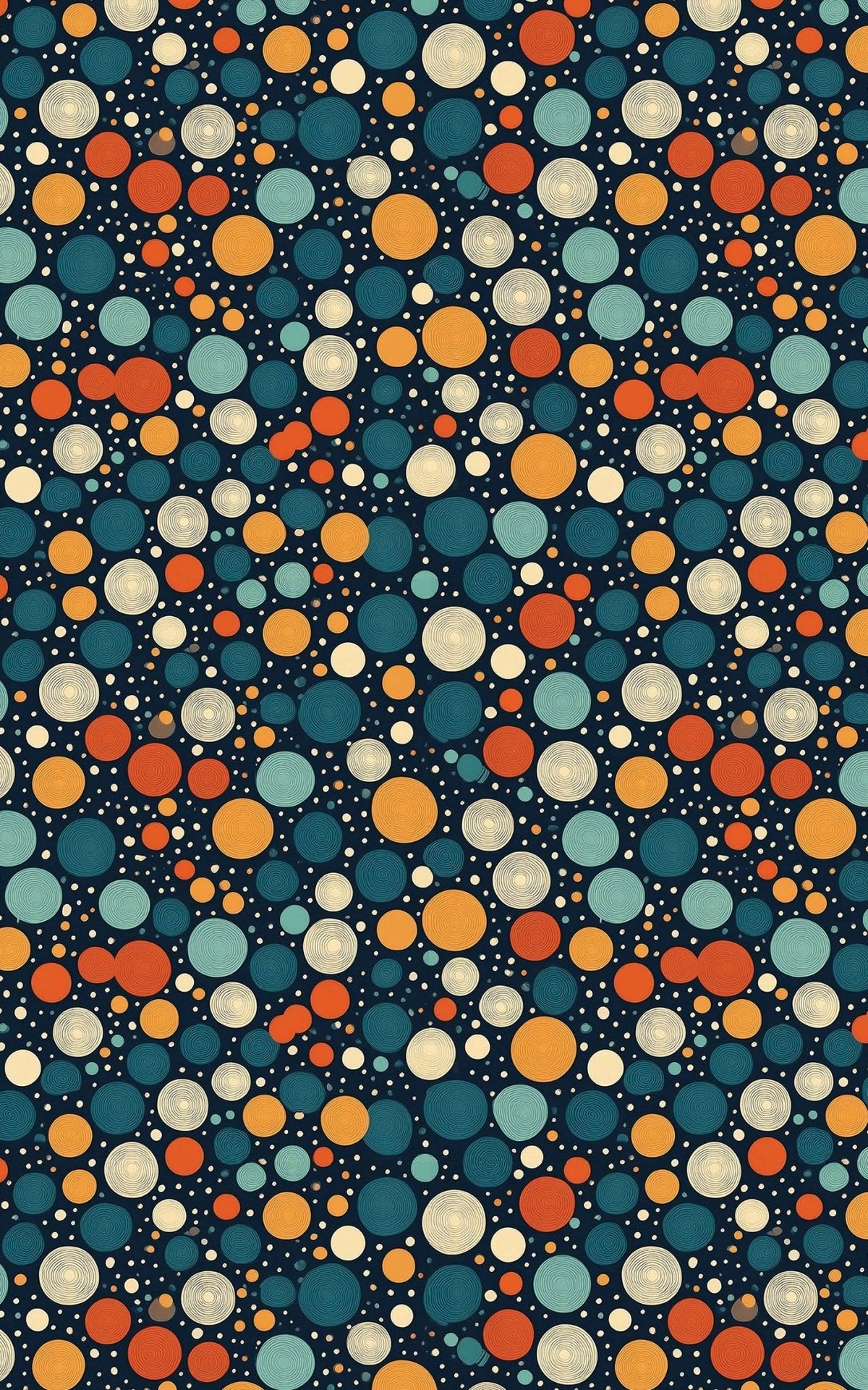 Concentric Circle Confetti Wrapping Paper