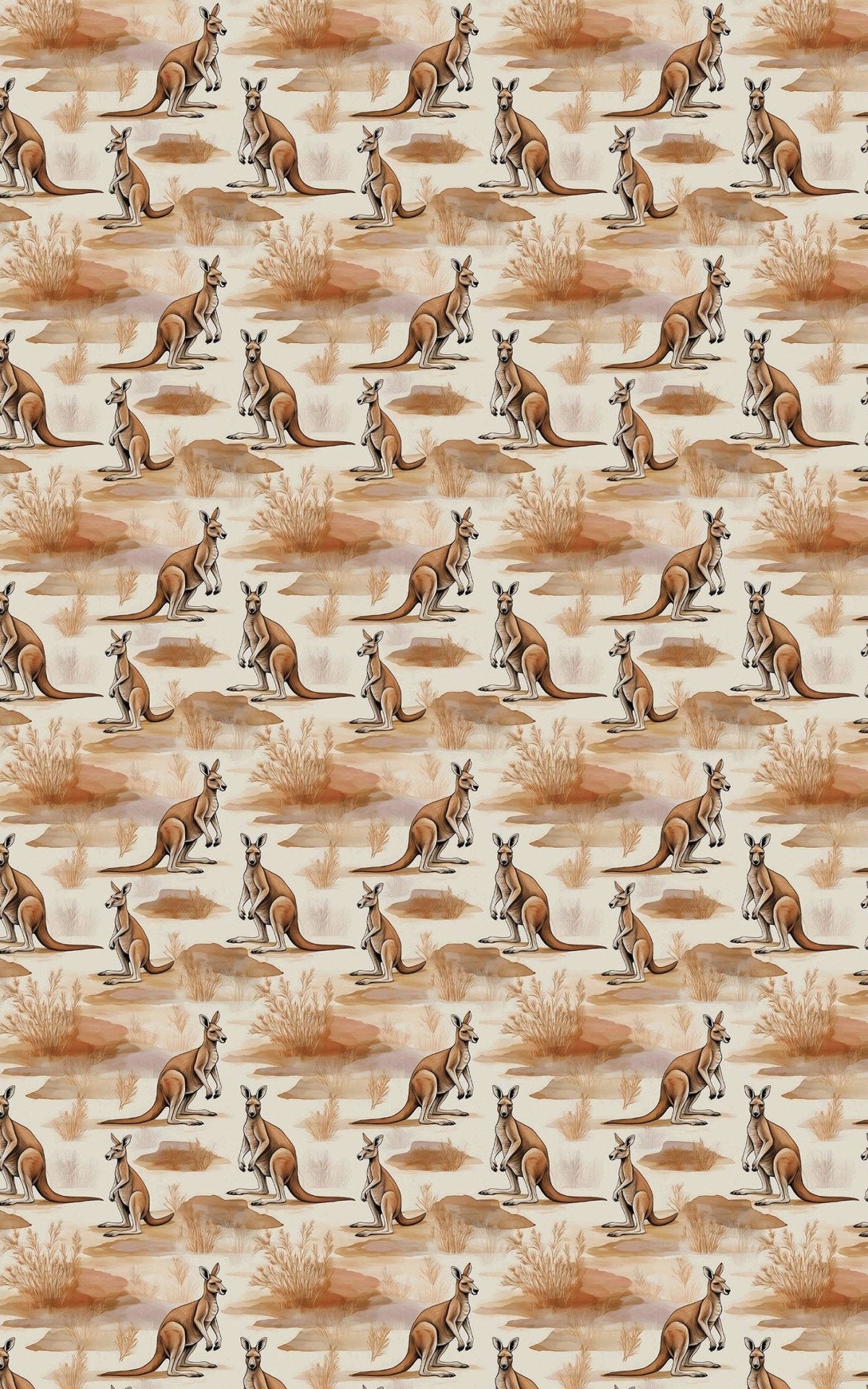 Safari Stroll: Kangaroo Wrapping Paper