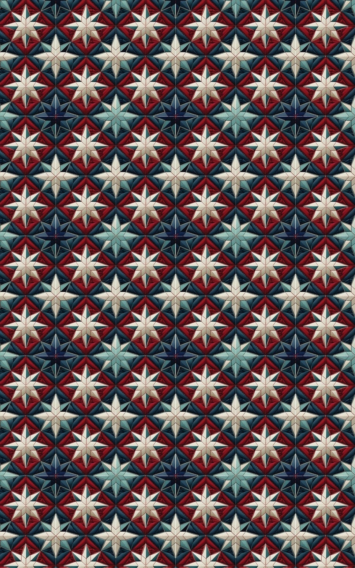 Patriotic Patchwork Wrapping Paper