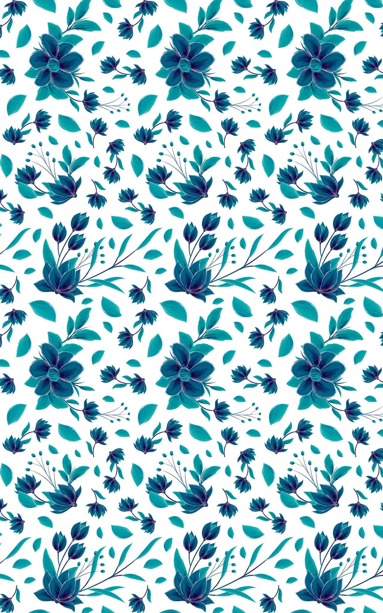 Floral Blue Pop