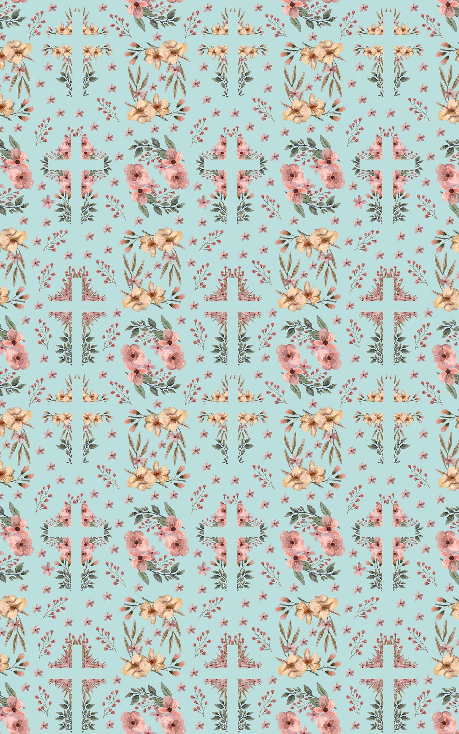 Easter Floral Cross