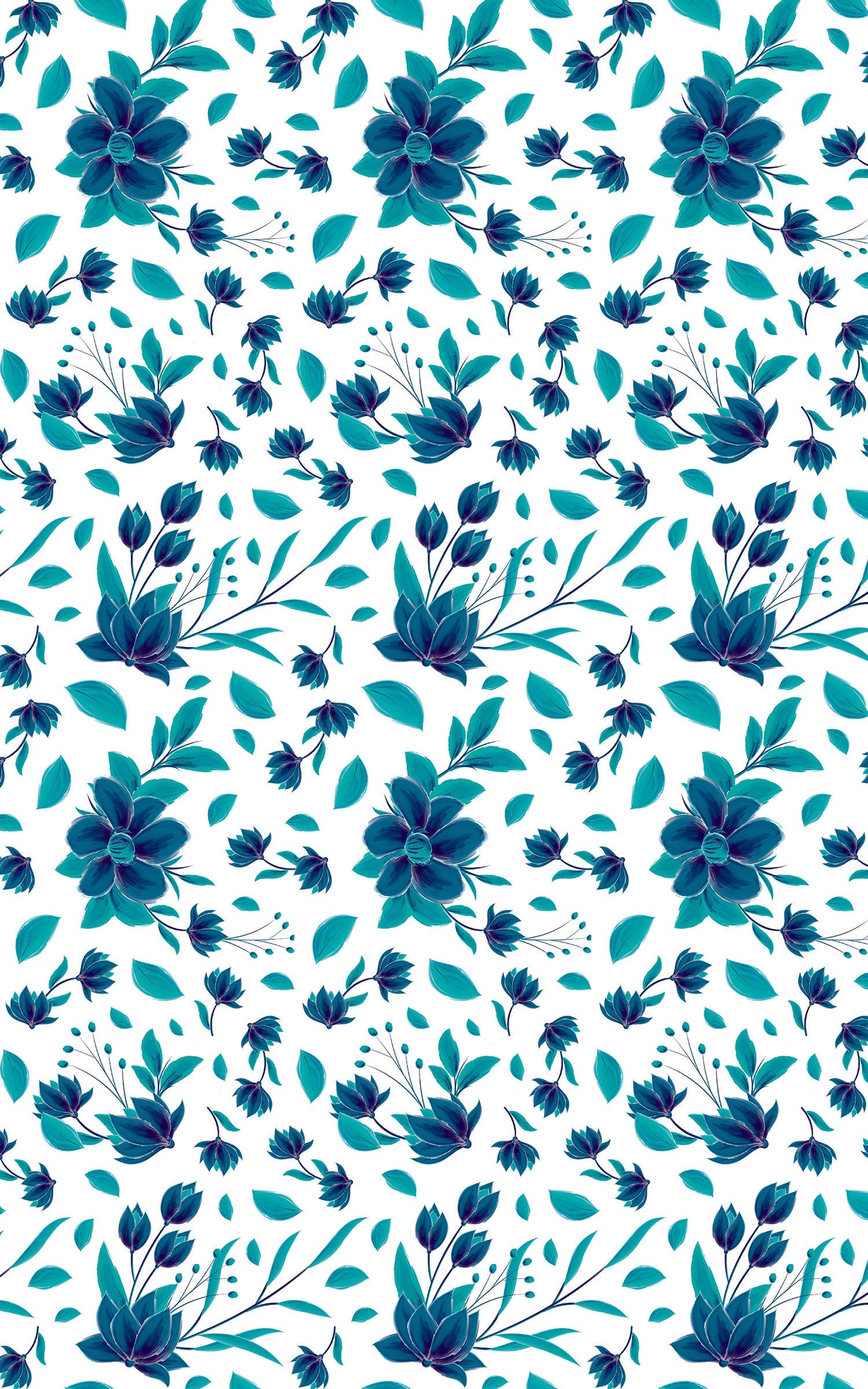 Floral Blue Pop