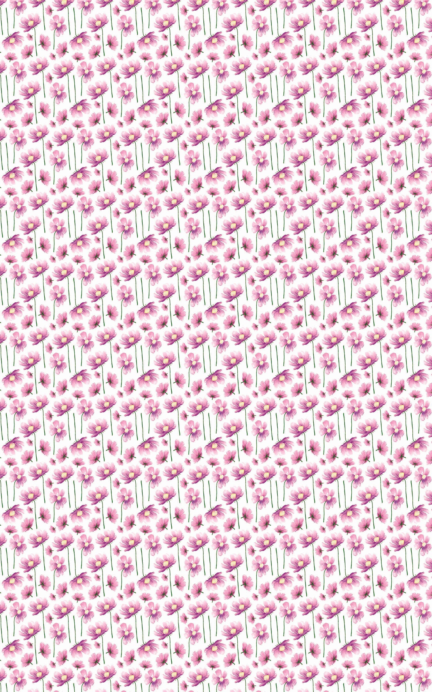 Summer Flowers White