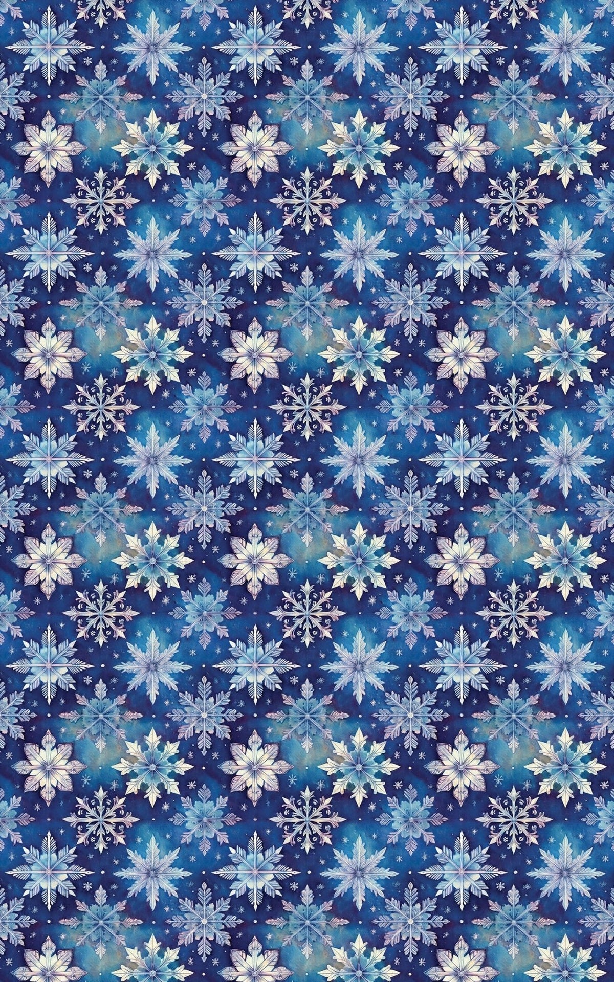 Frosted Snowflake Suite Wrapping Paper