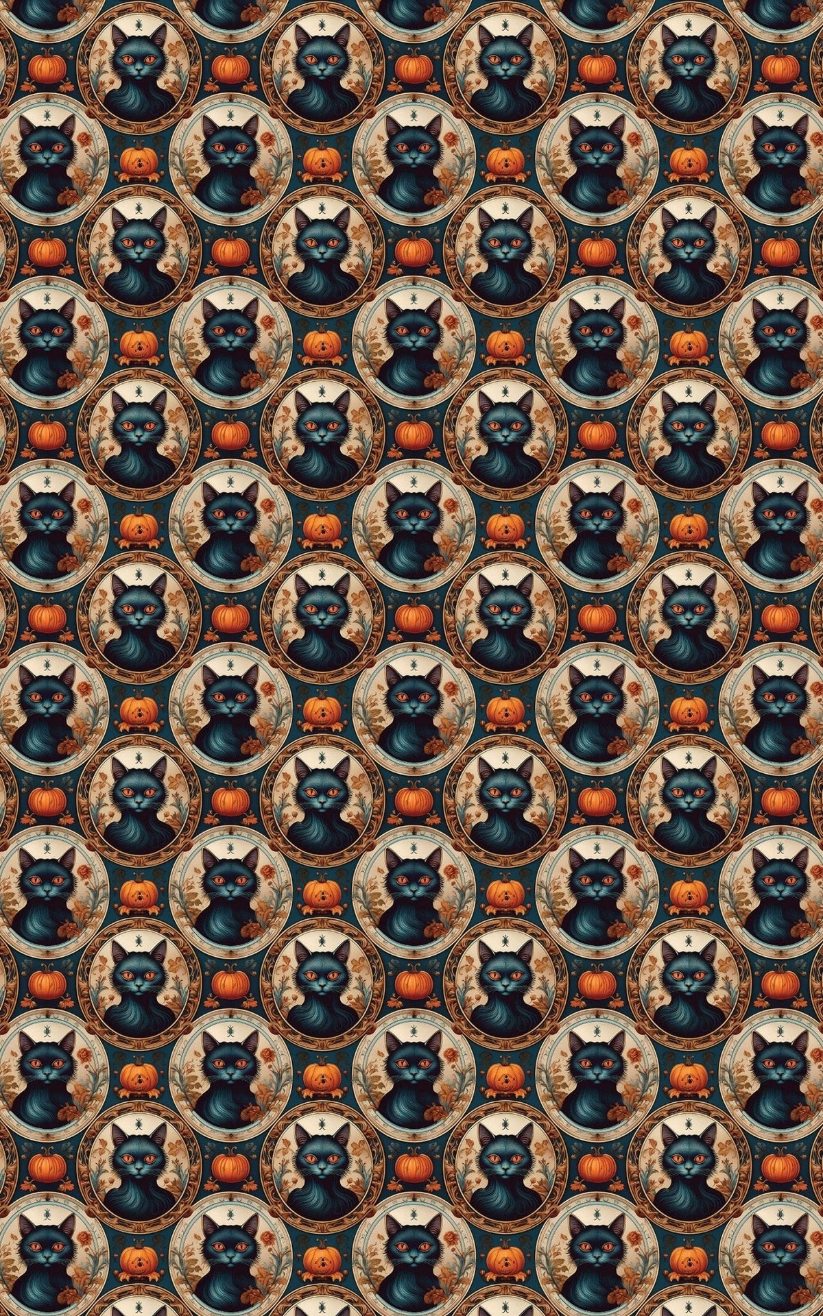 Vintage Halloween Cameos Wrapping Paper