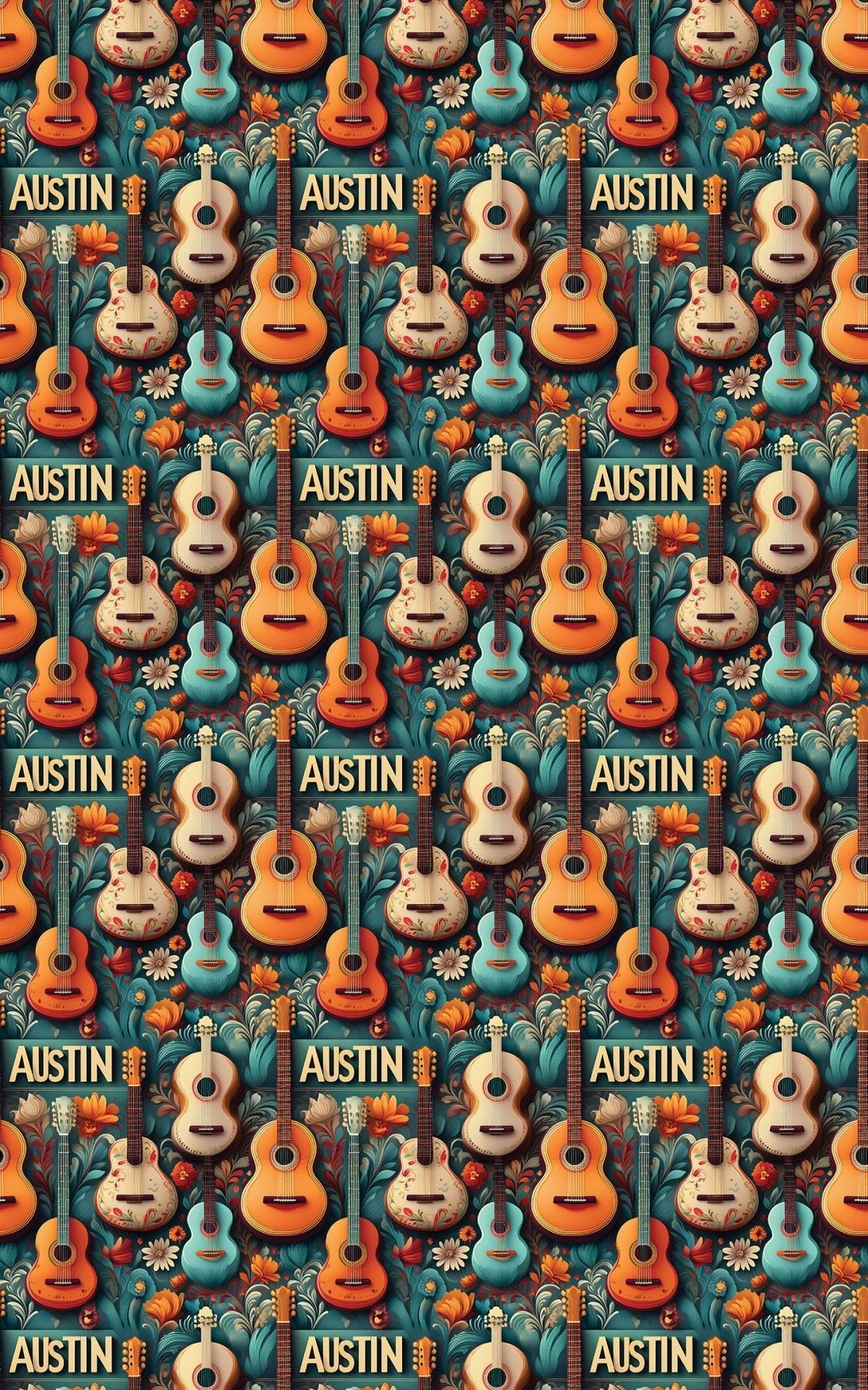 Austin – Retro Indie Revival Wrapping Paper
