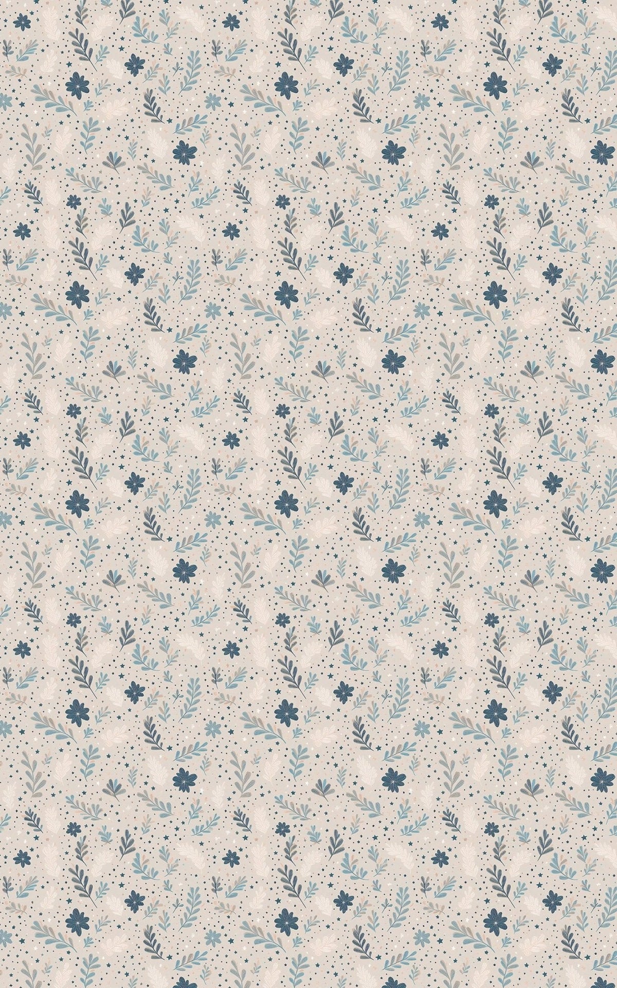 Sapphire Vines Wrapping Paper