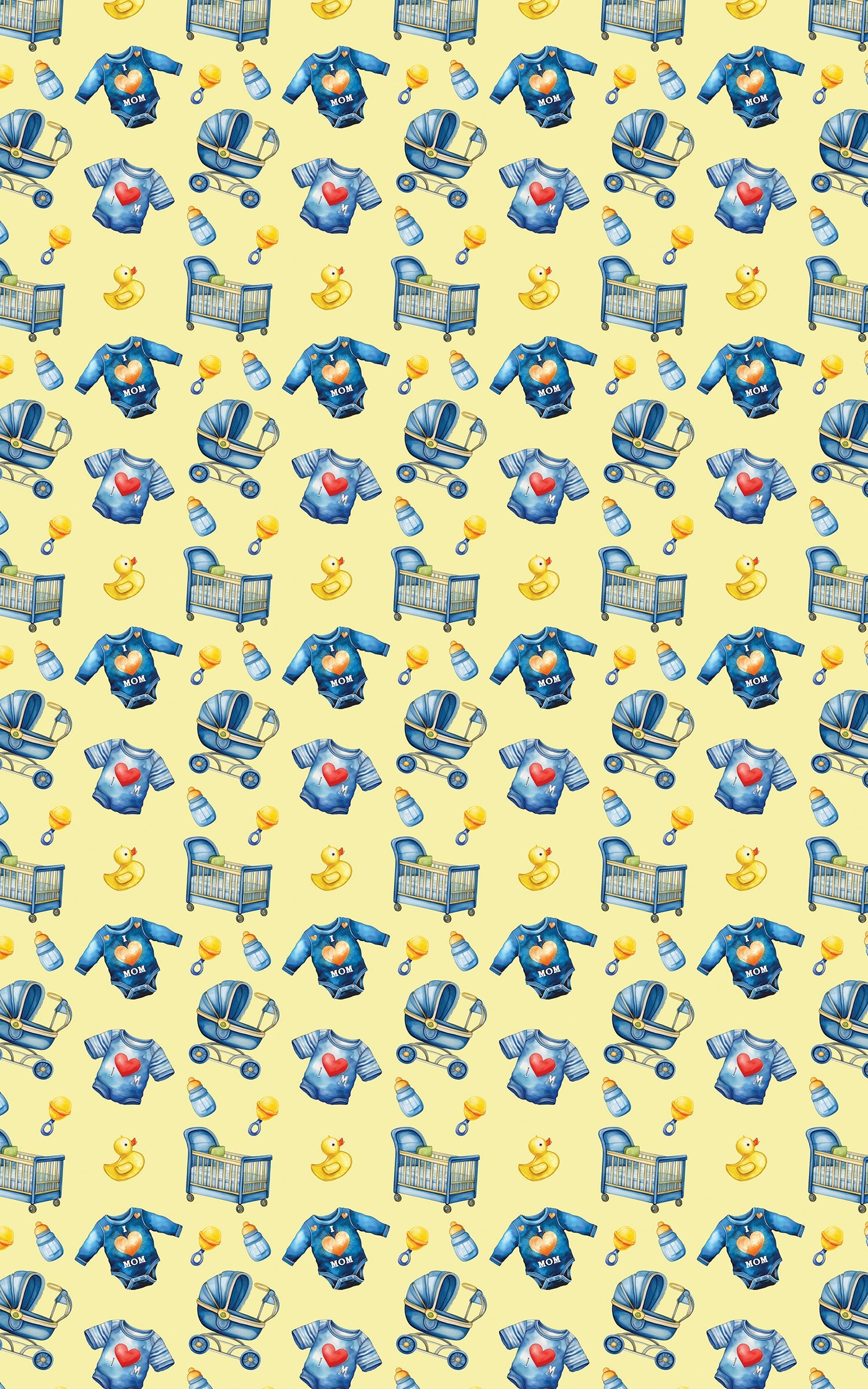I Love Mom - Yellow