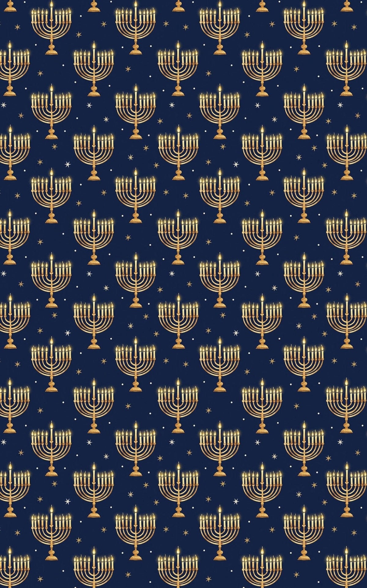 Menorah Glow Wrapping Paper