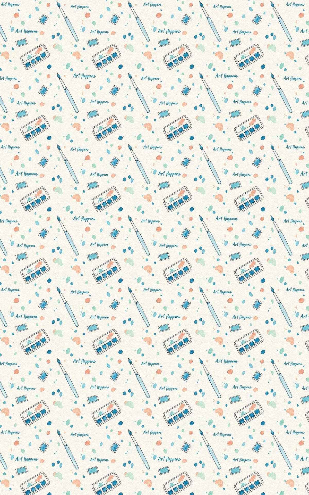 Craft Room Confetti Wrapping Paper