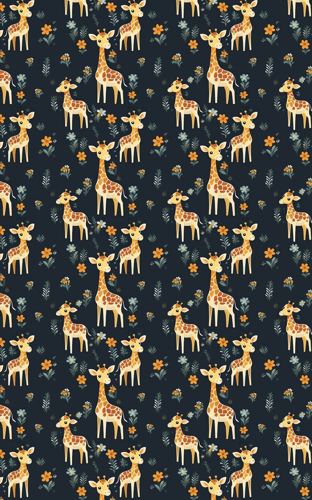 Charming Giraffes Wrapping Paper
