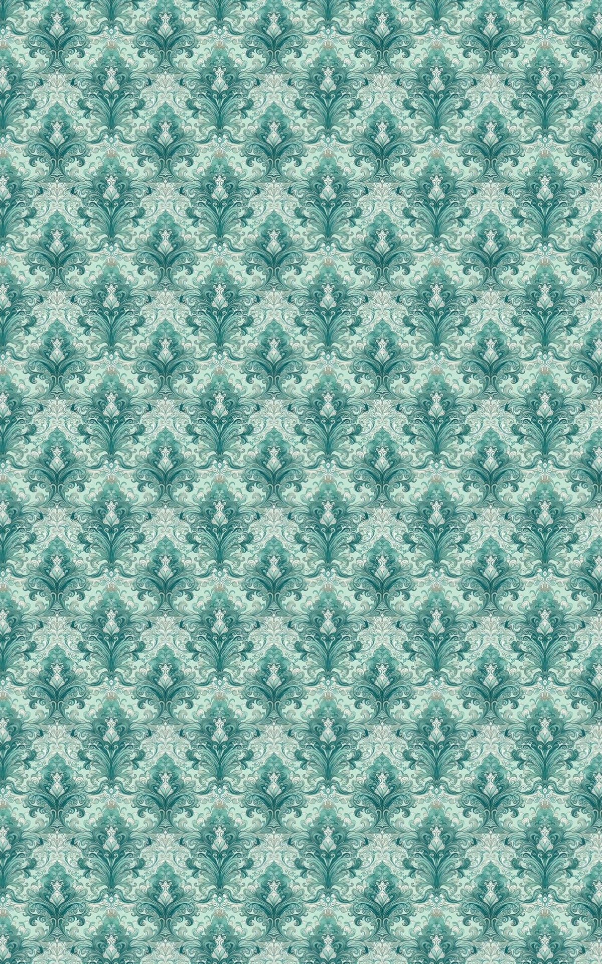 Pastel Baroque: Seafoam Wrapping Paper