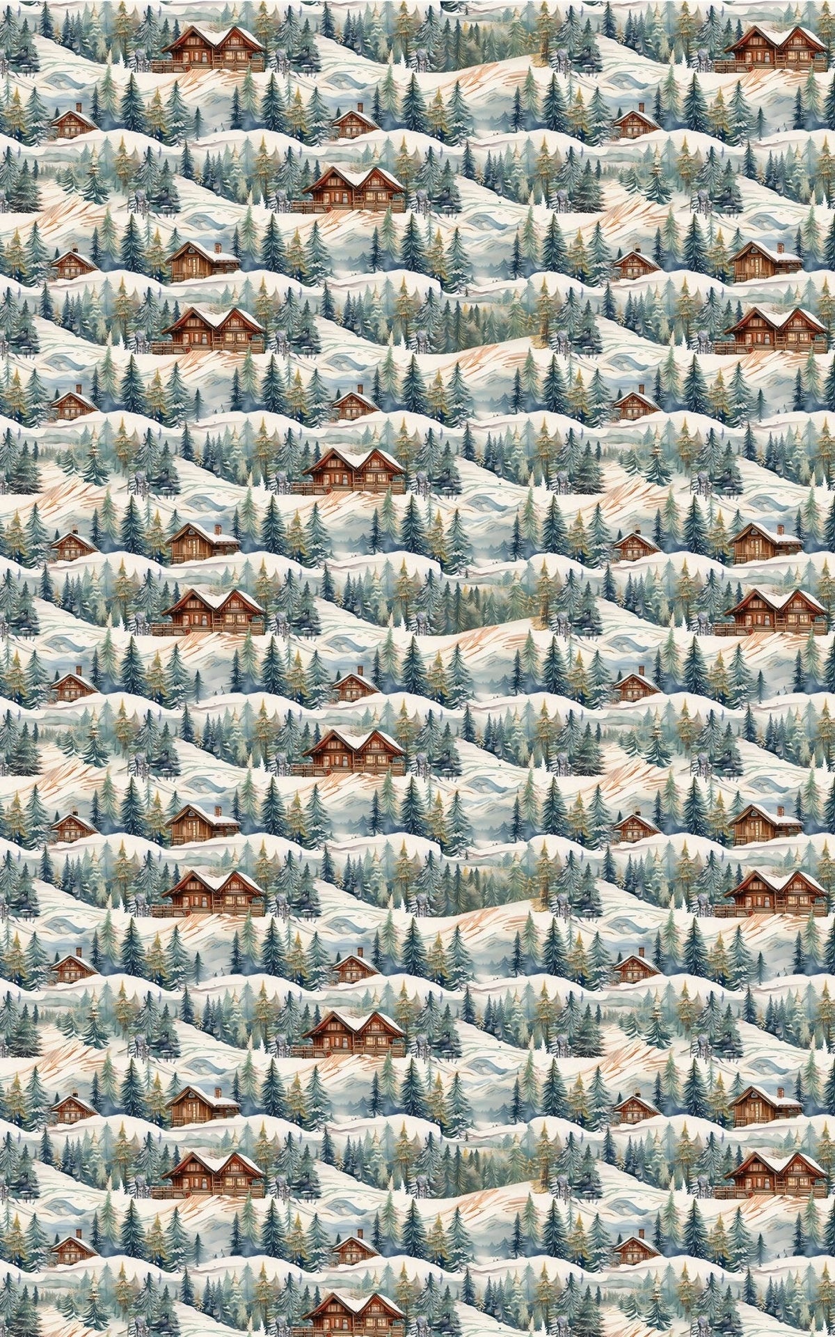 Alpine Lodge Wrapping Paper