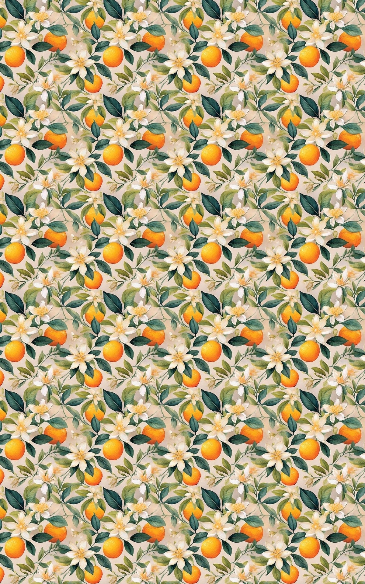 Vibrant Citrus Grove Wrapping Paper