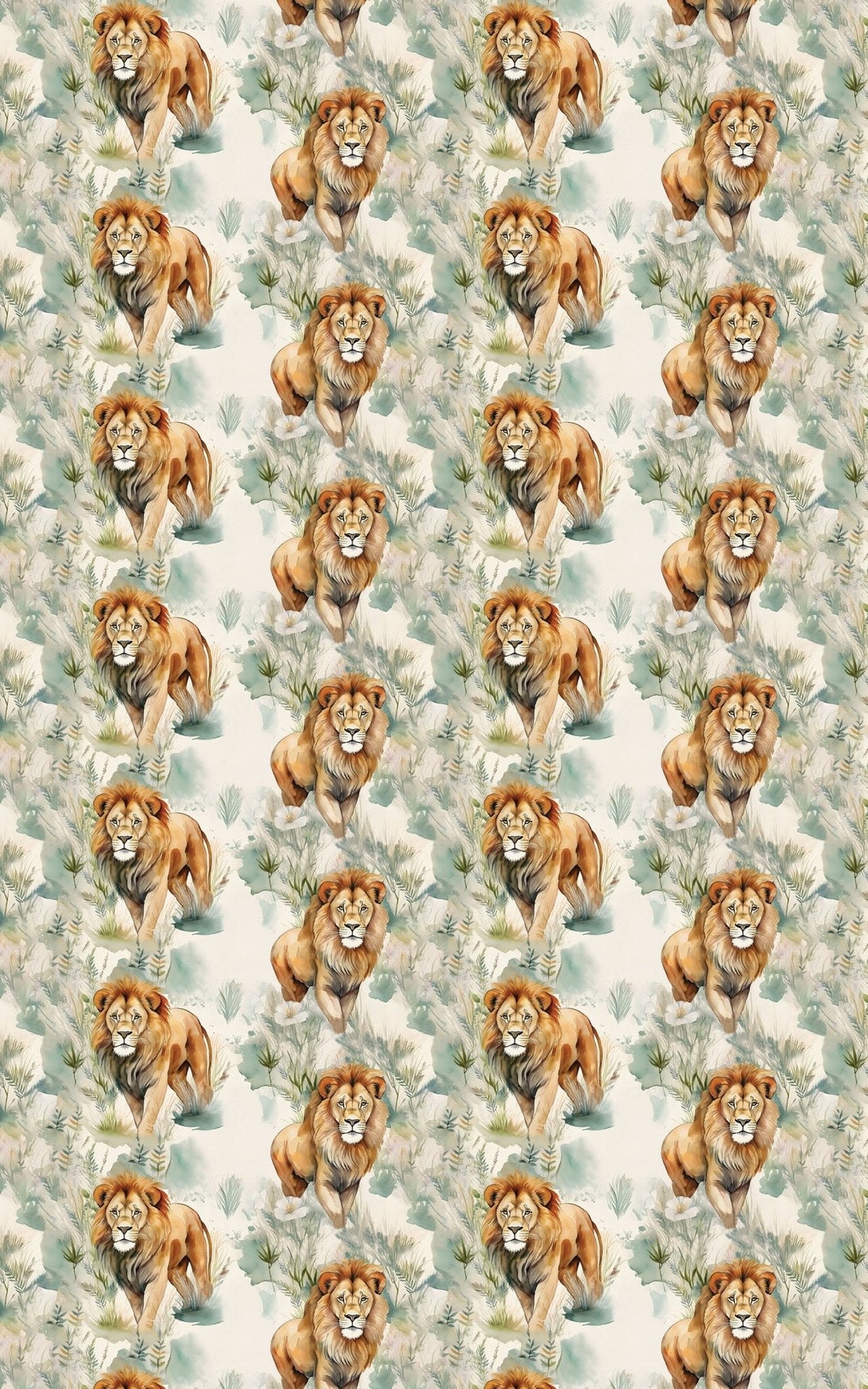 Safari: Stroll Lion Wrapping Paper