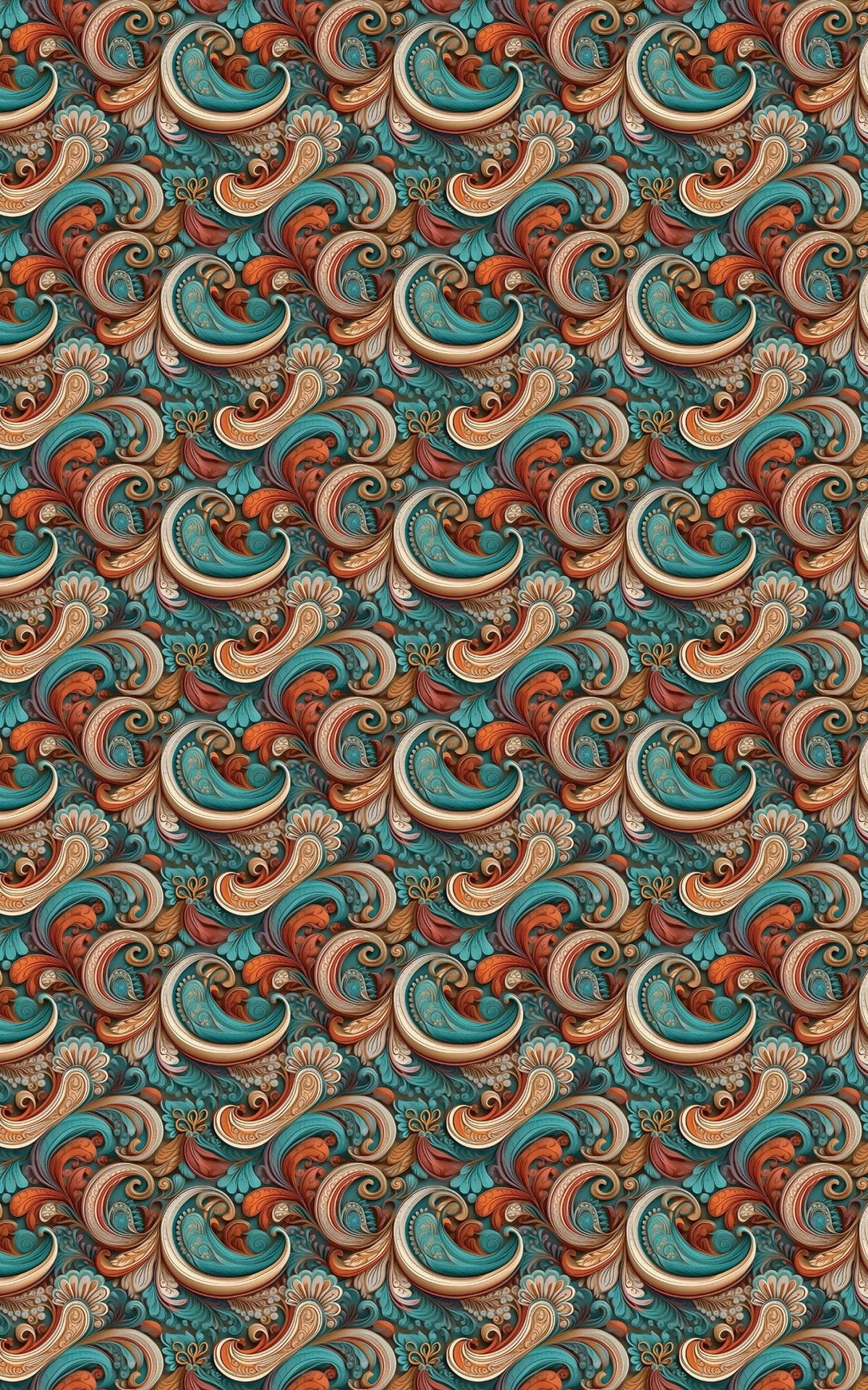 Paisley Poise Wrapping Paper