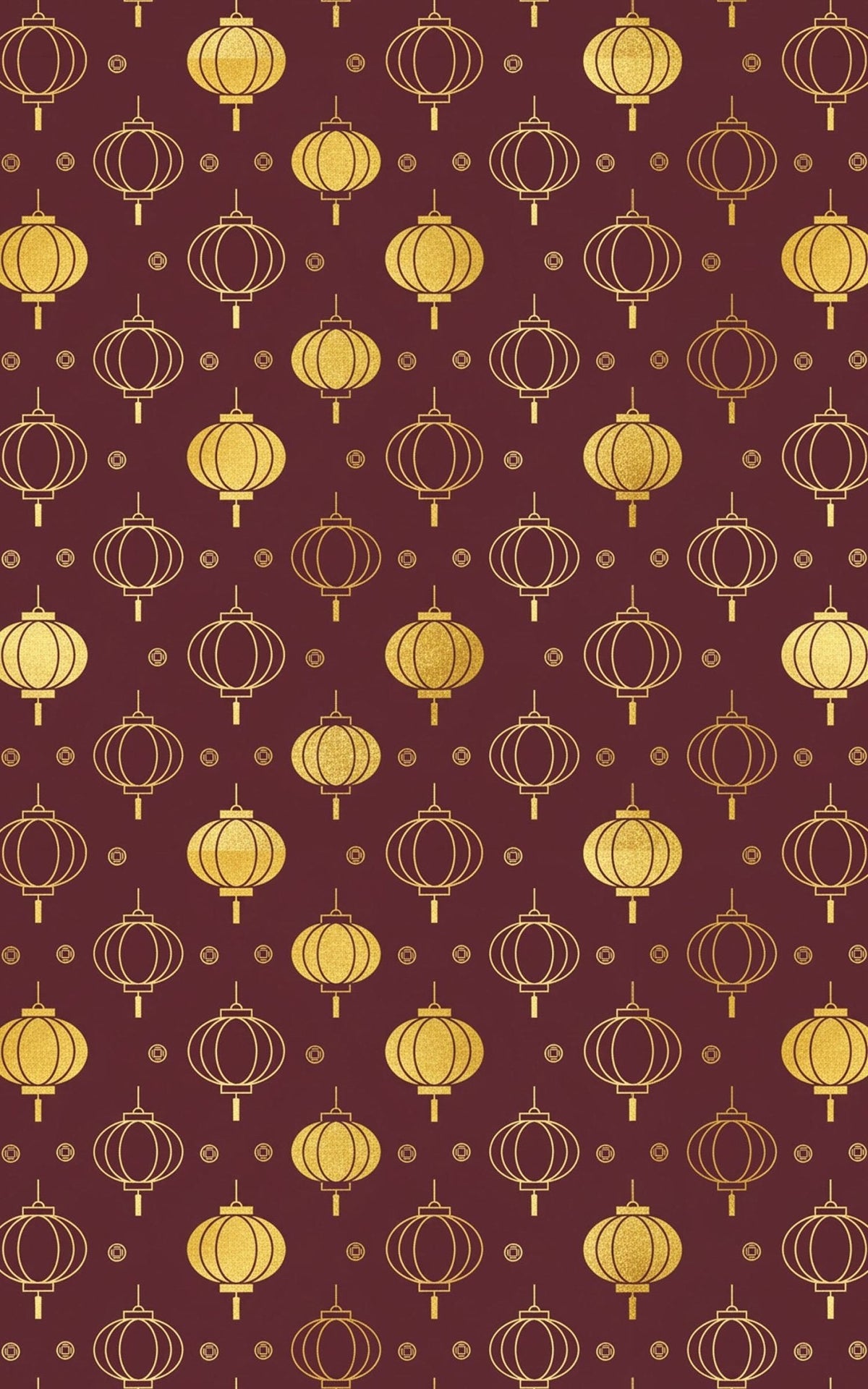Lunar New Year Lanterns Wrapping Paper