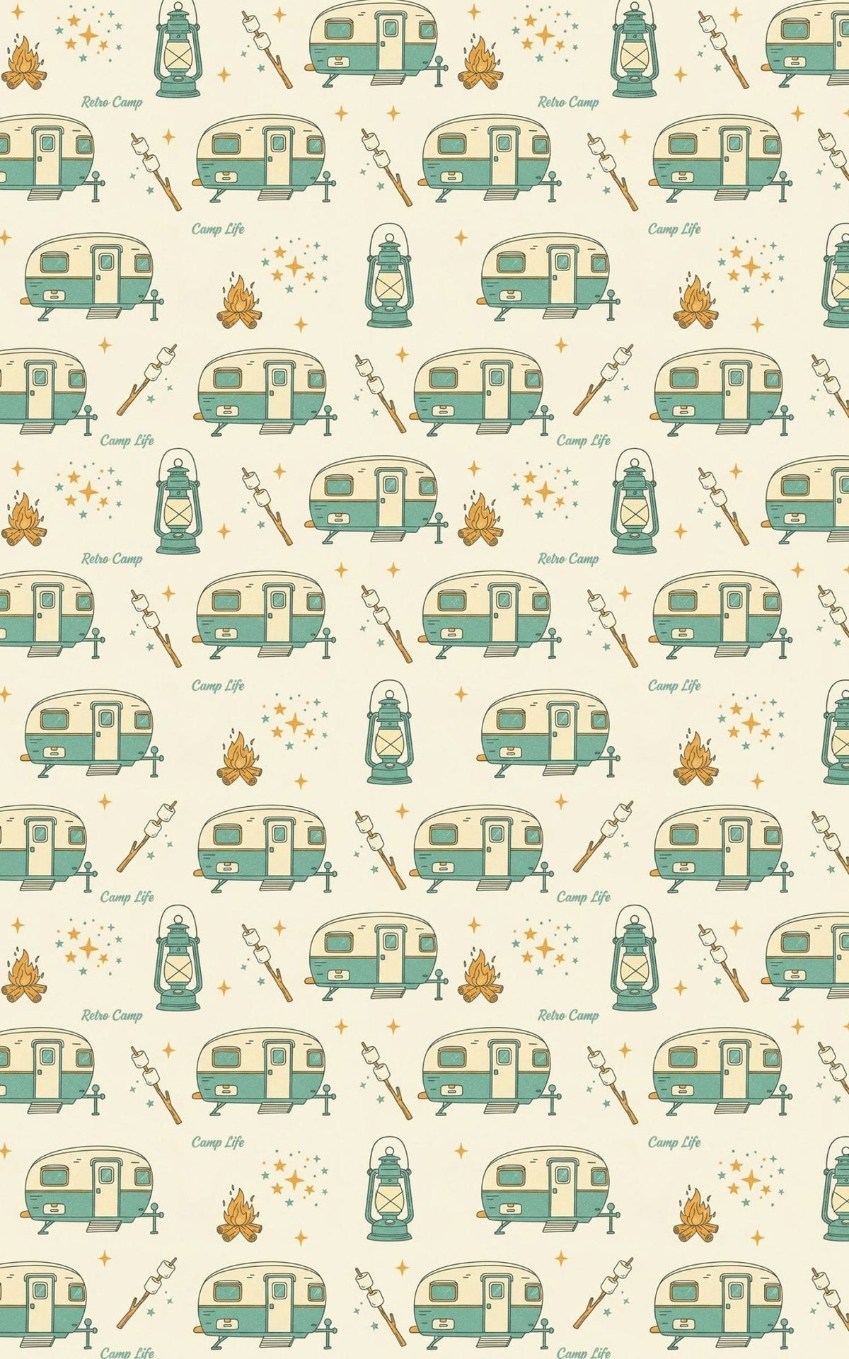 Camping Under Stars Wrapping Paper