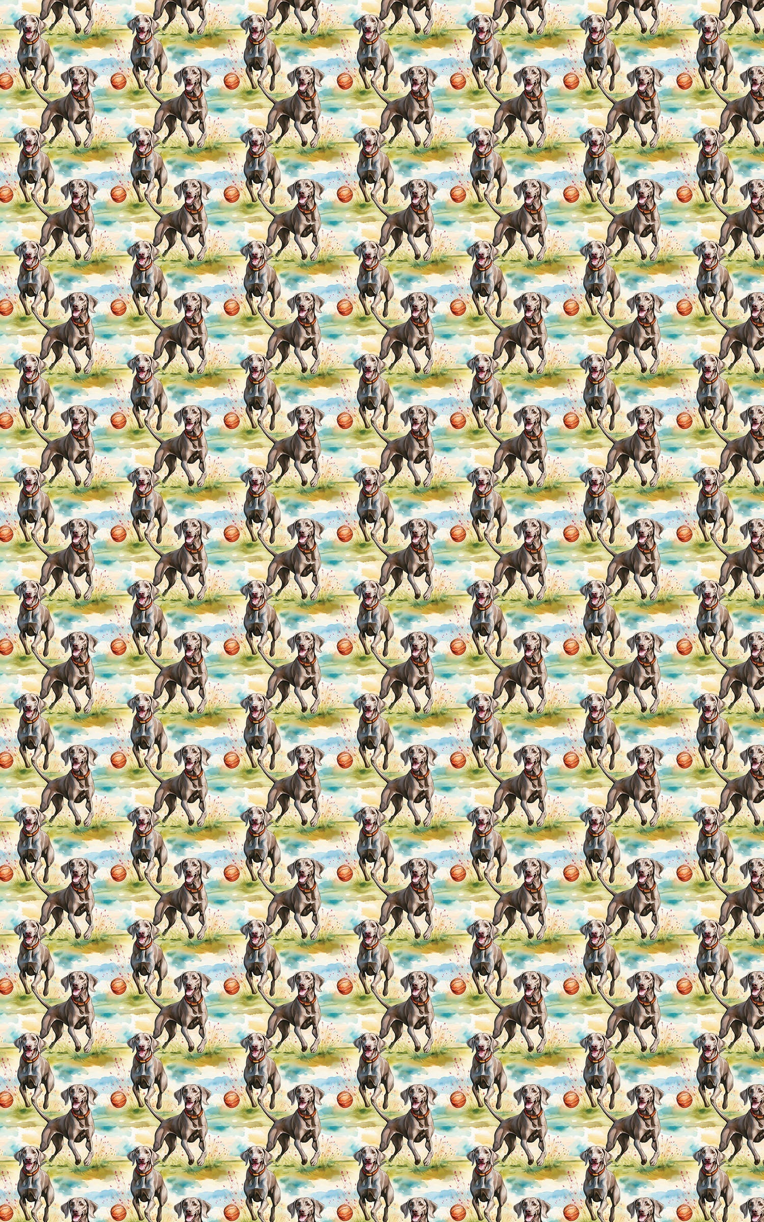 Weimaraner Chase Time