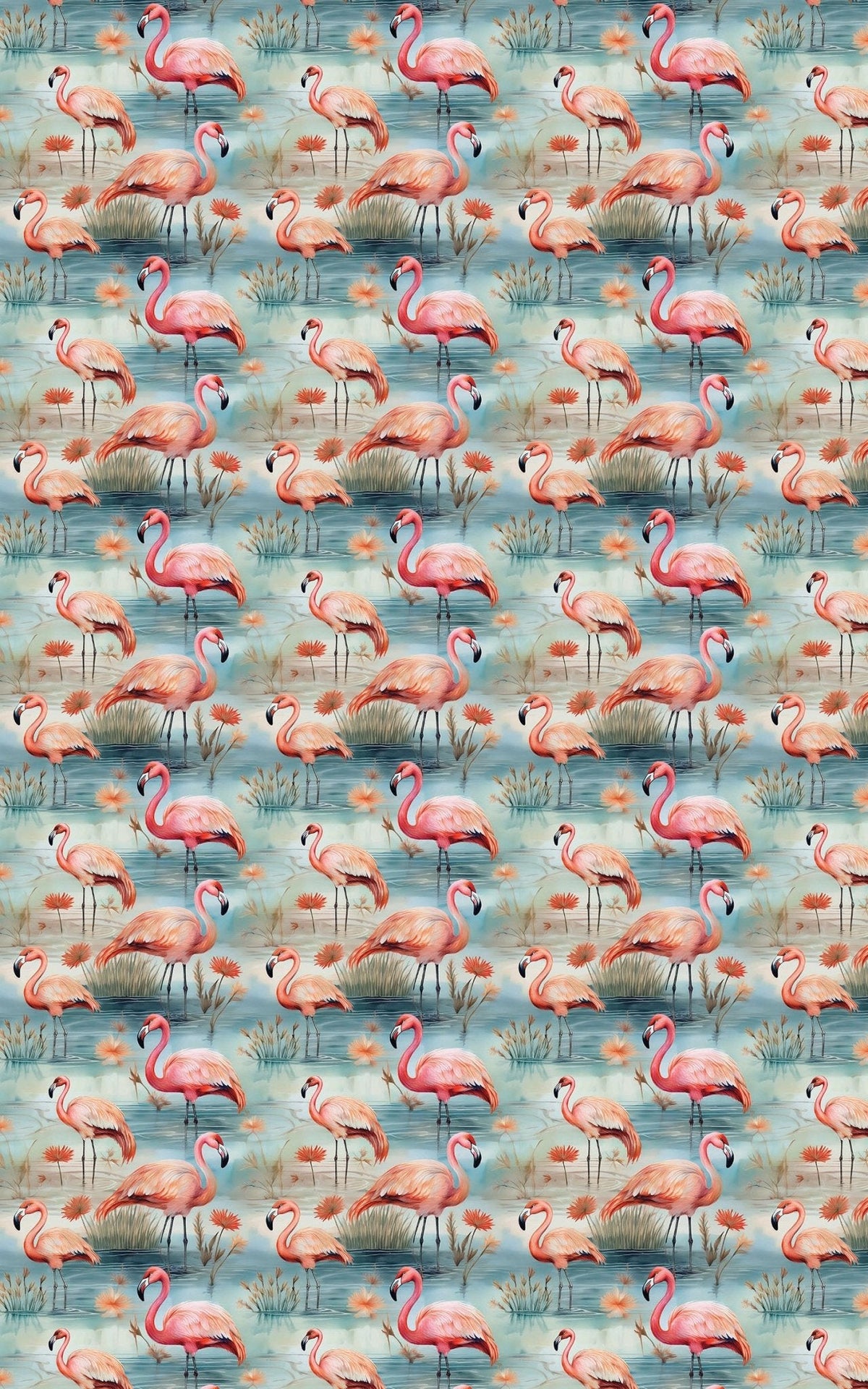 Safari Stroll: Flamingo Wrapping Paper