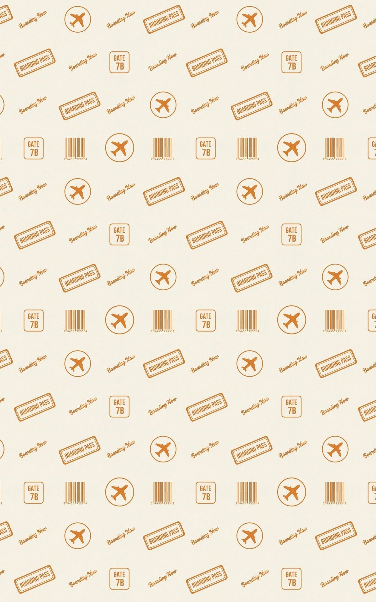 Travel Stamps: Boarding Now Wrapping Paper