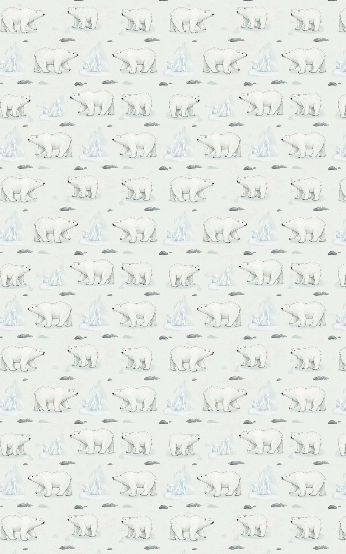 Safari Stroll: Polar Bear Wrapping Paper