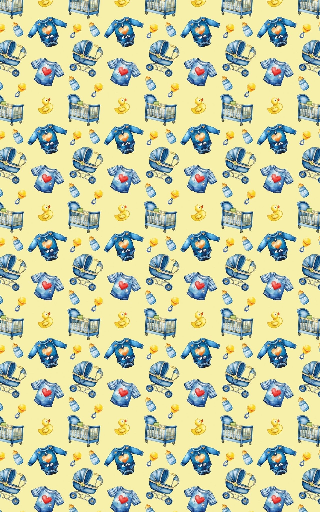 I Love Mom - Yellow
