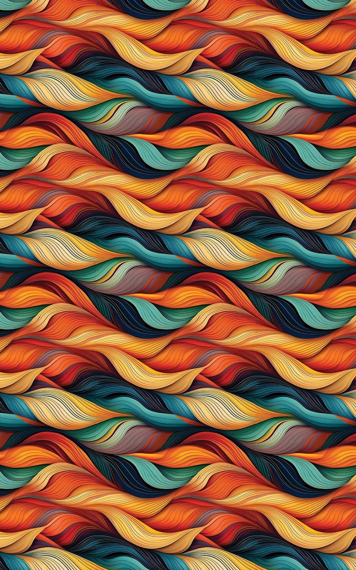 Brushstroke Bands Wrapping Paper