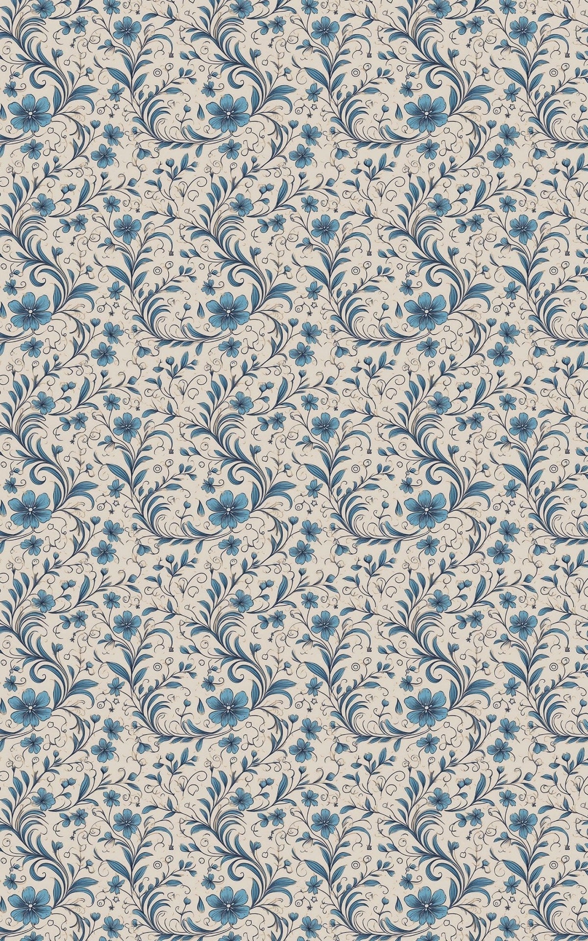 Something Blue Toile Wrapping Paper