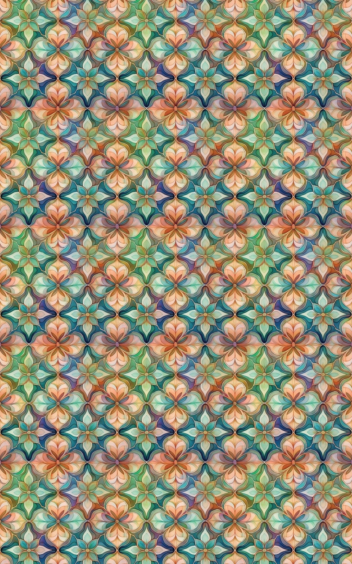 Nouveau Quatrefoil Wrapping Paper