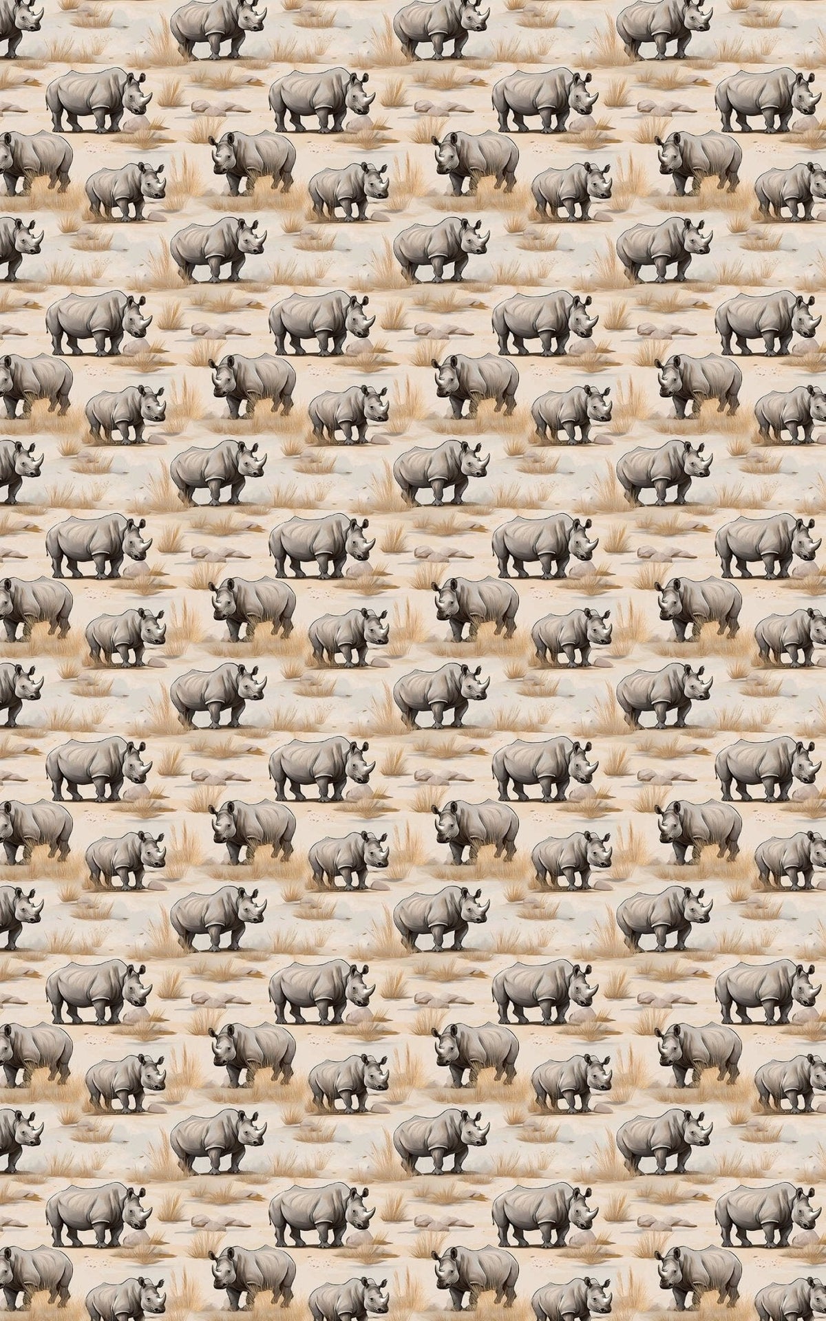 Safari Stroll: Rhinoceros Wrapping Paper