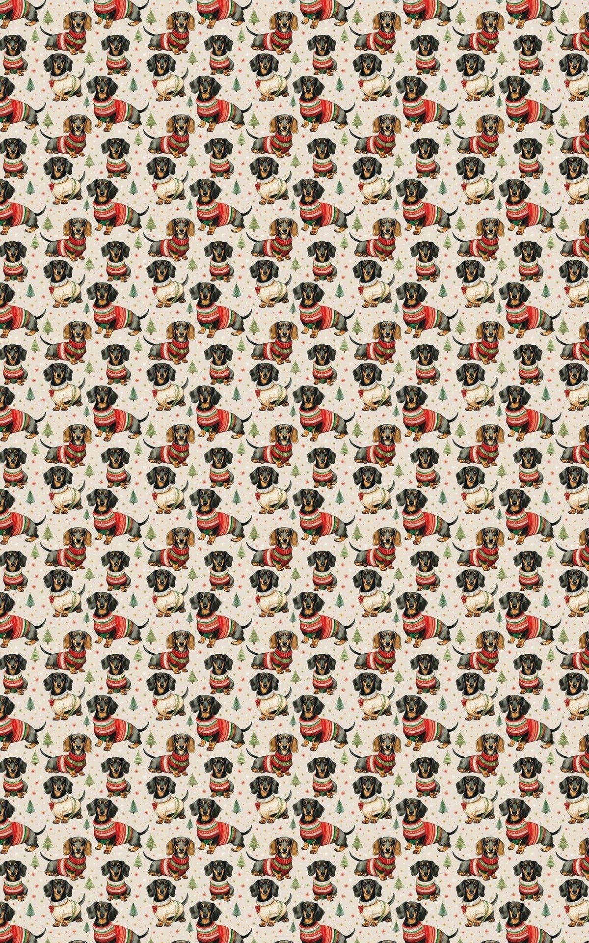 Dashing Dachshunds Wrapping Paper